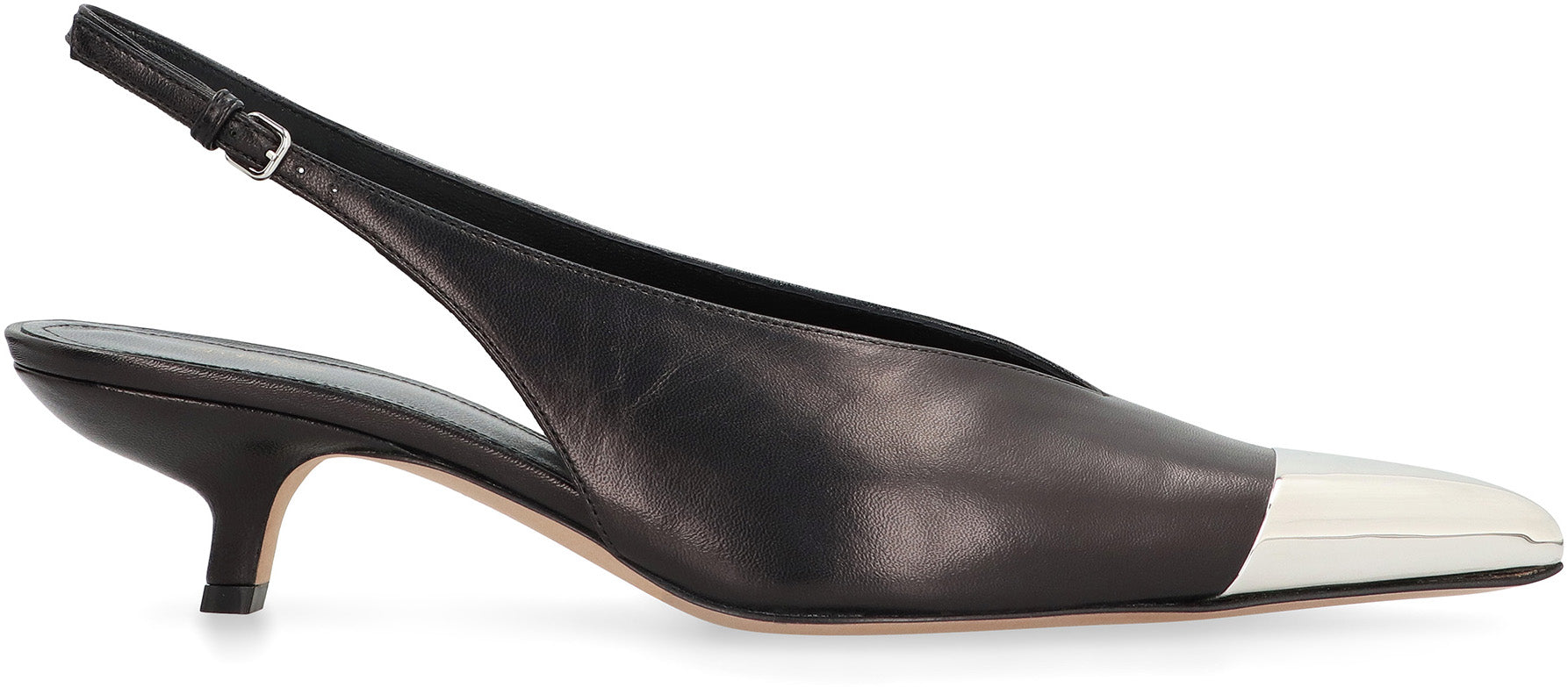 Liuti leather slingback pumps
