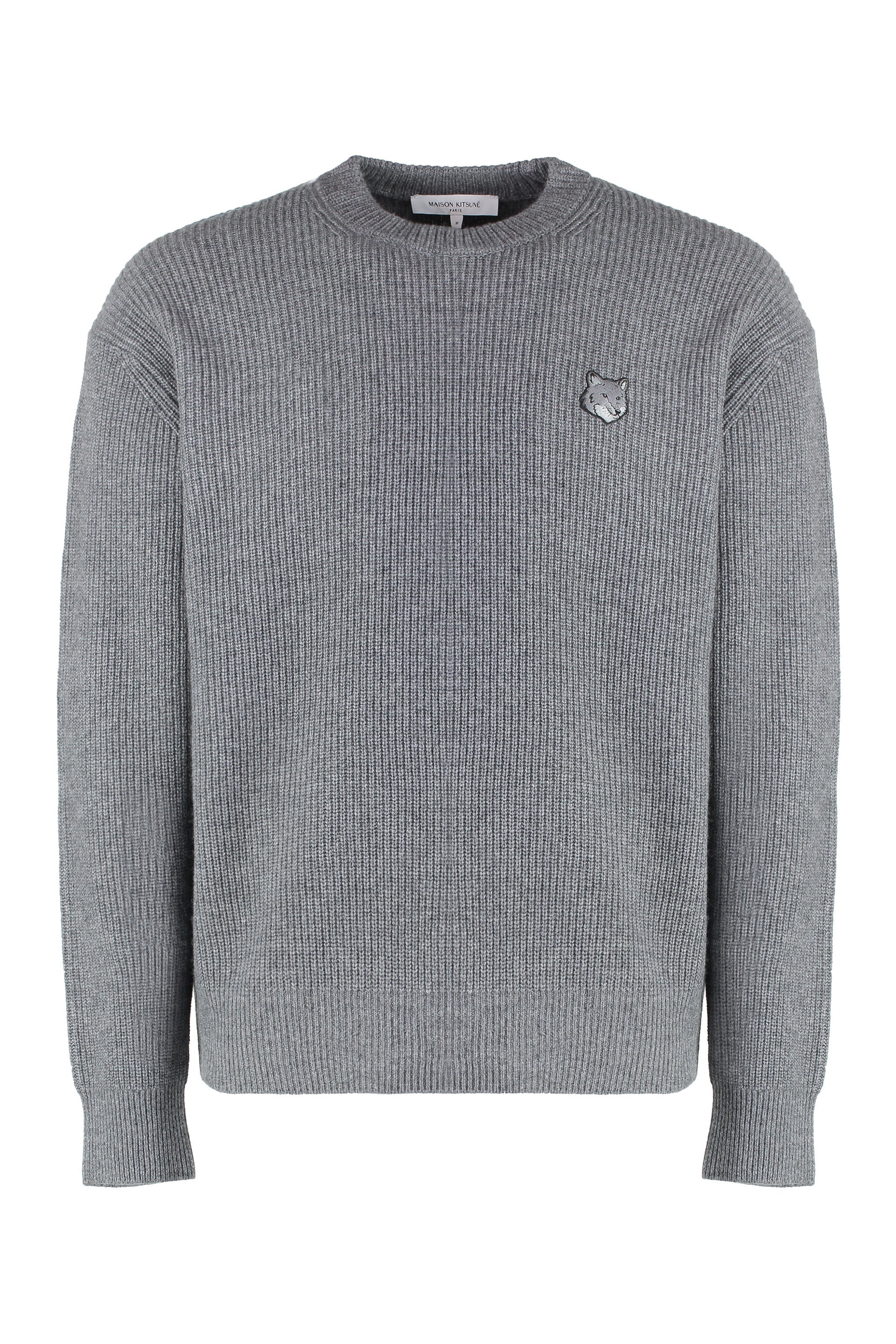 Wool-blend crew-neck sweater