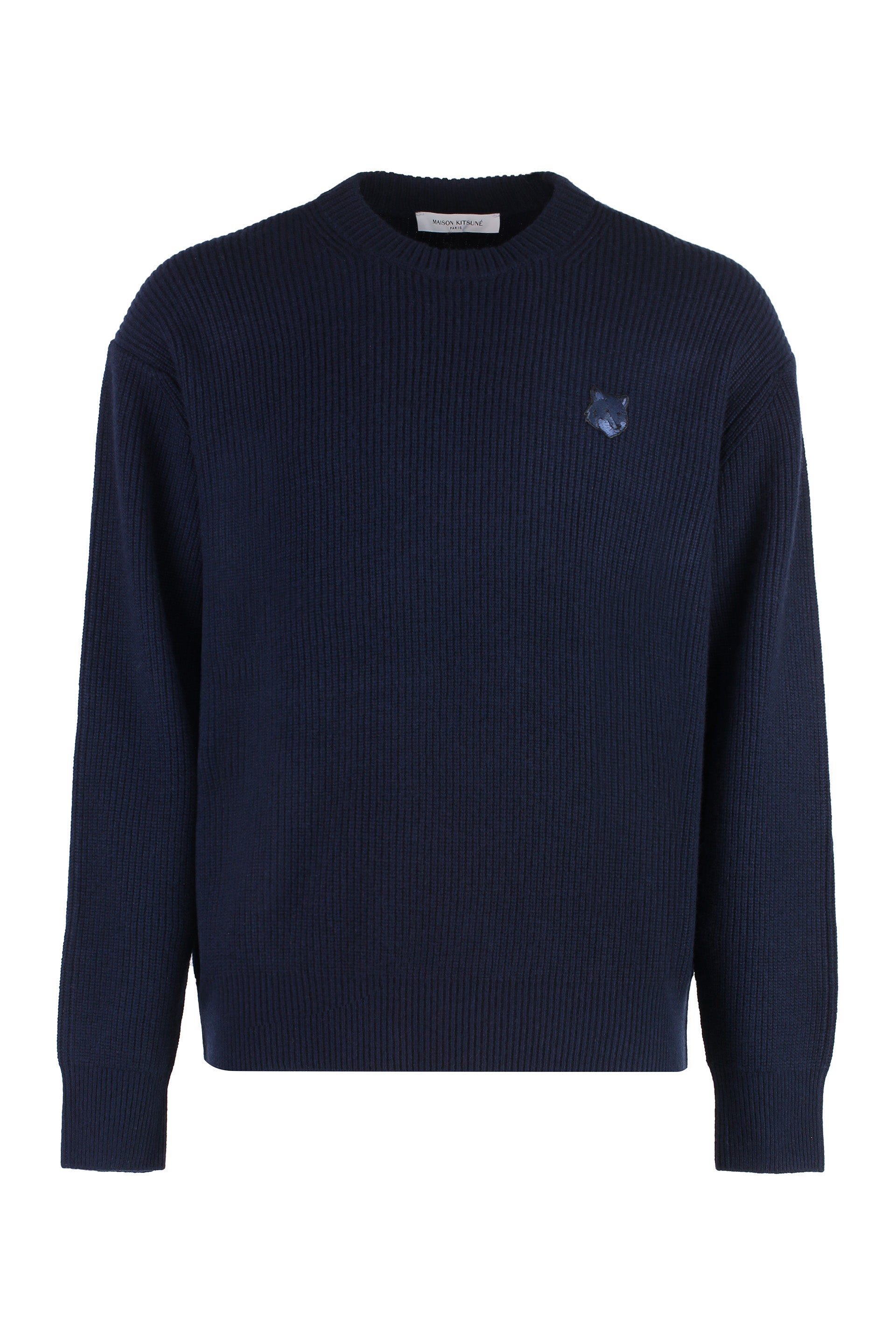 Wool-blend crew-neck sweater