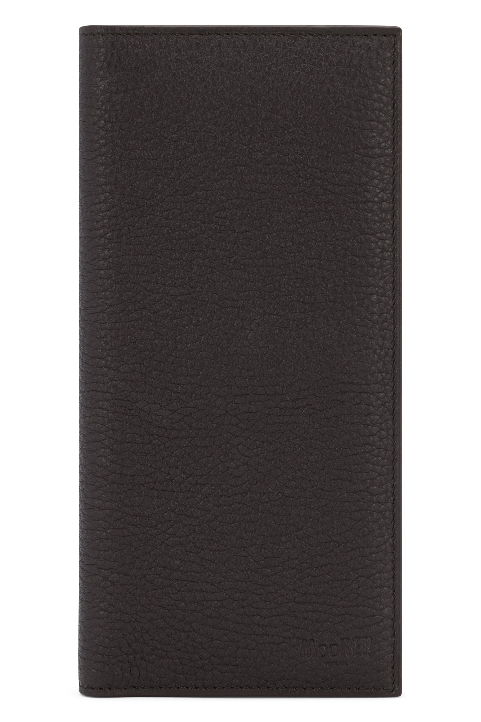 Dark brown leather wallet, compact and versatile.