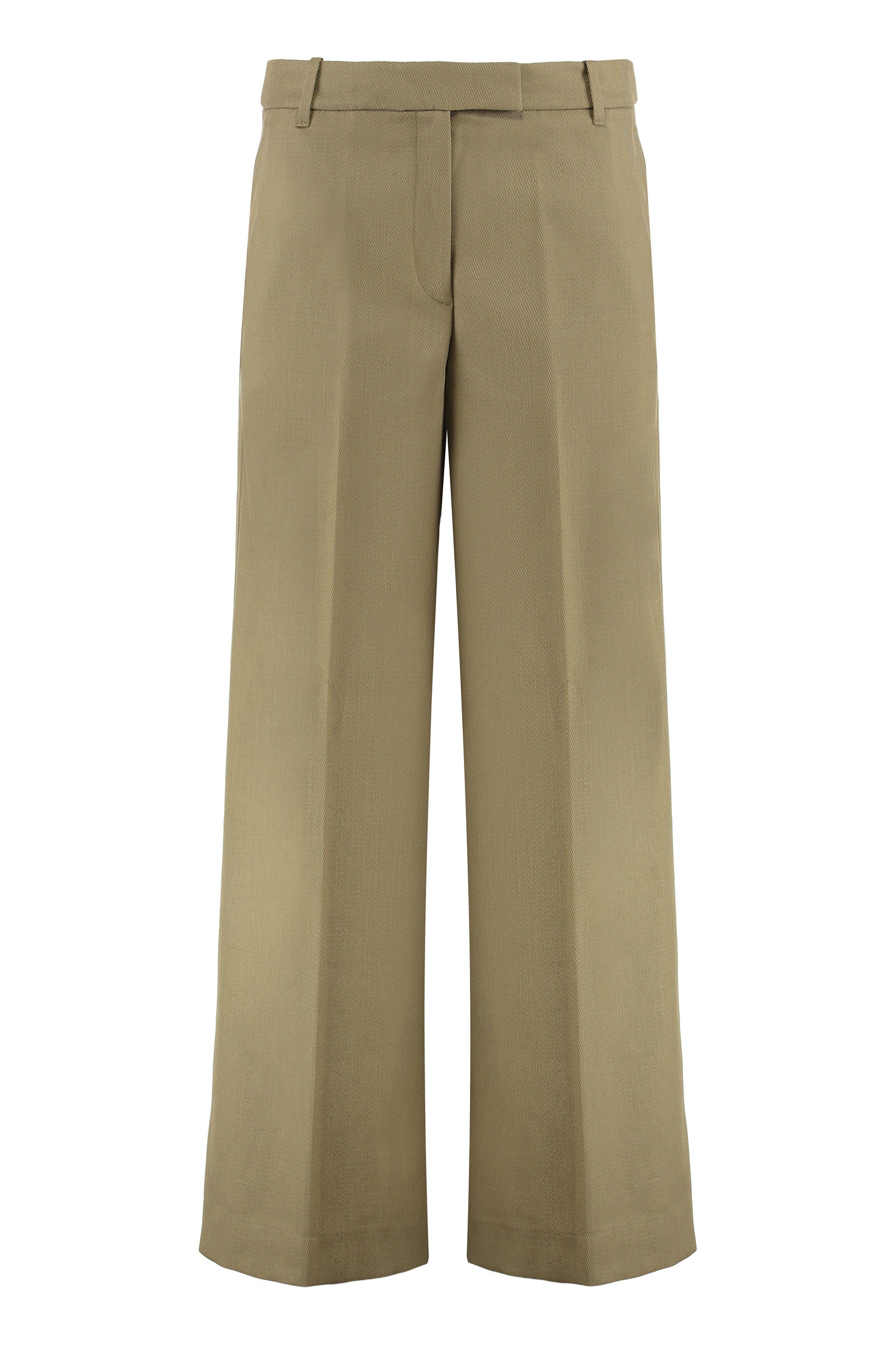 Trousers in wool gabardine