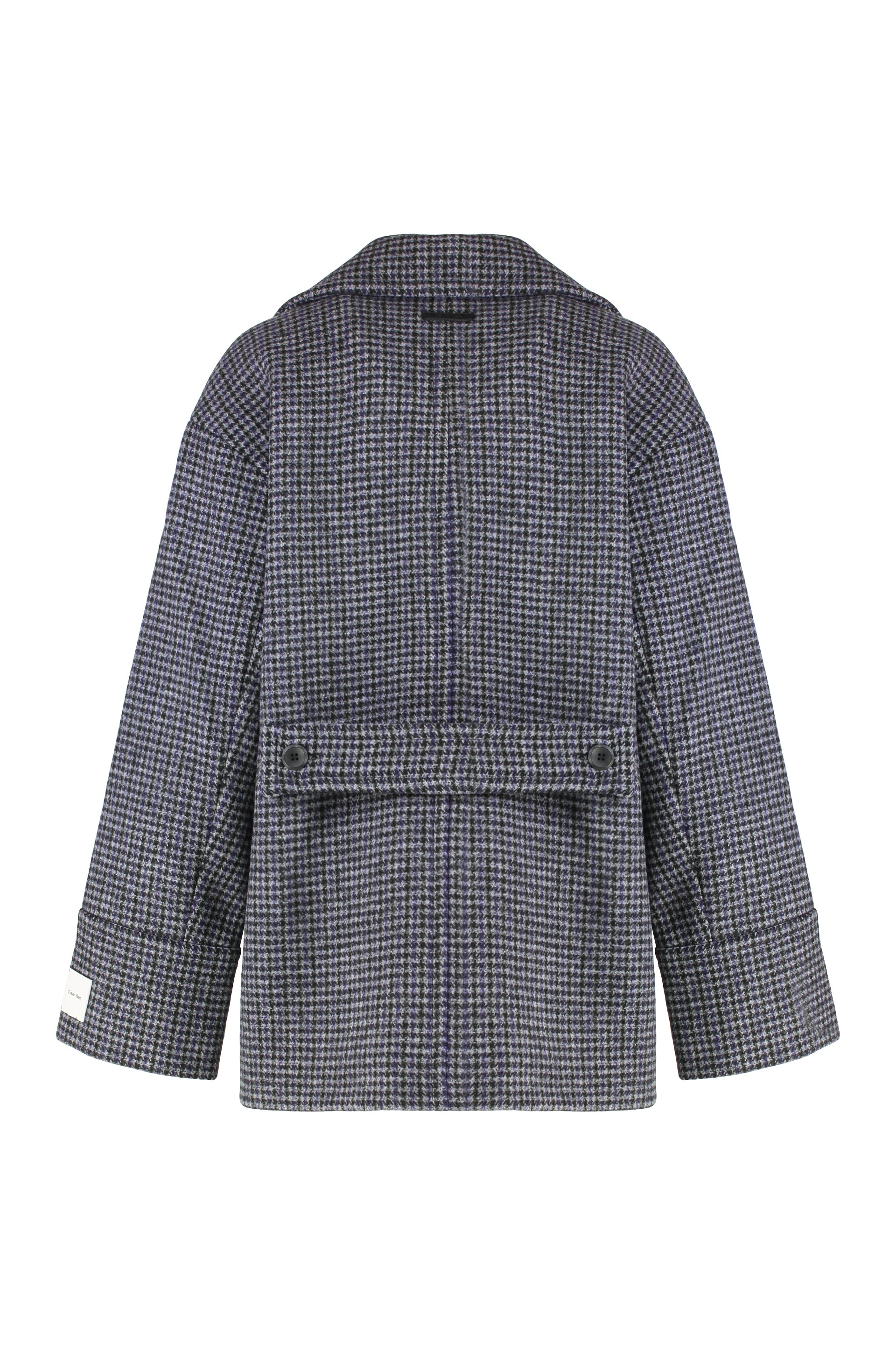 Caban in houndstooth