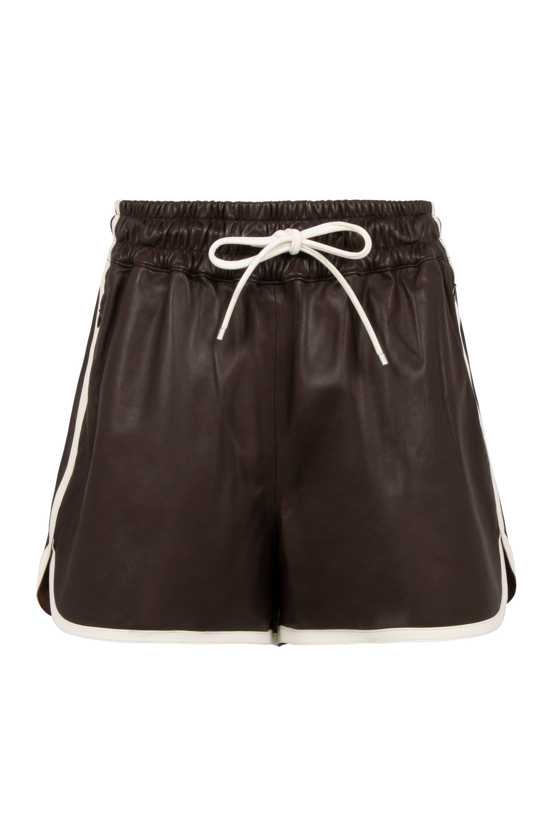 Leather shorts