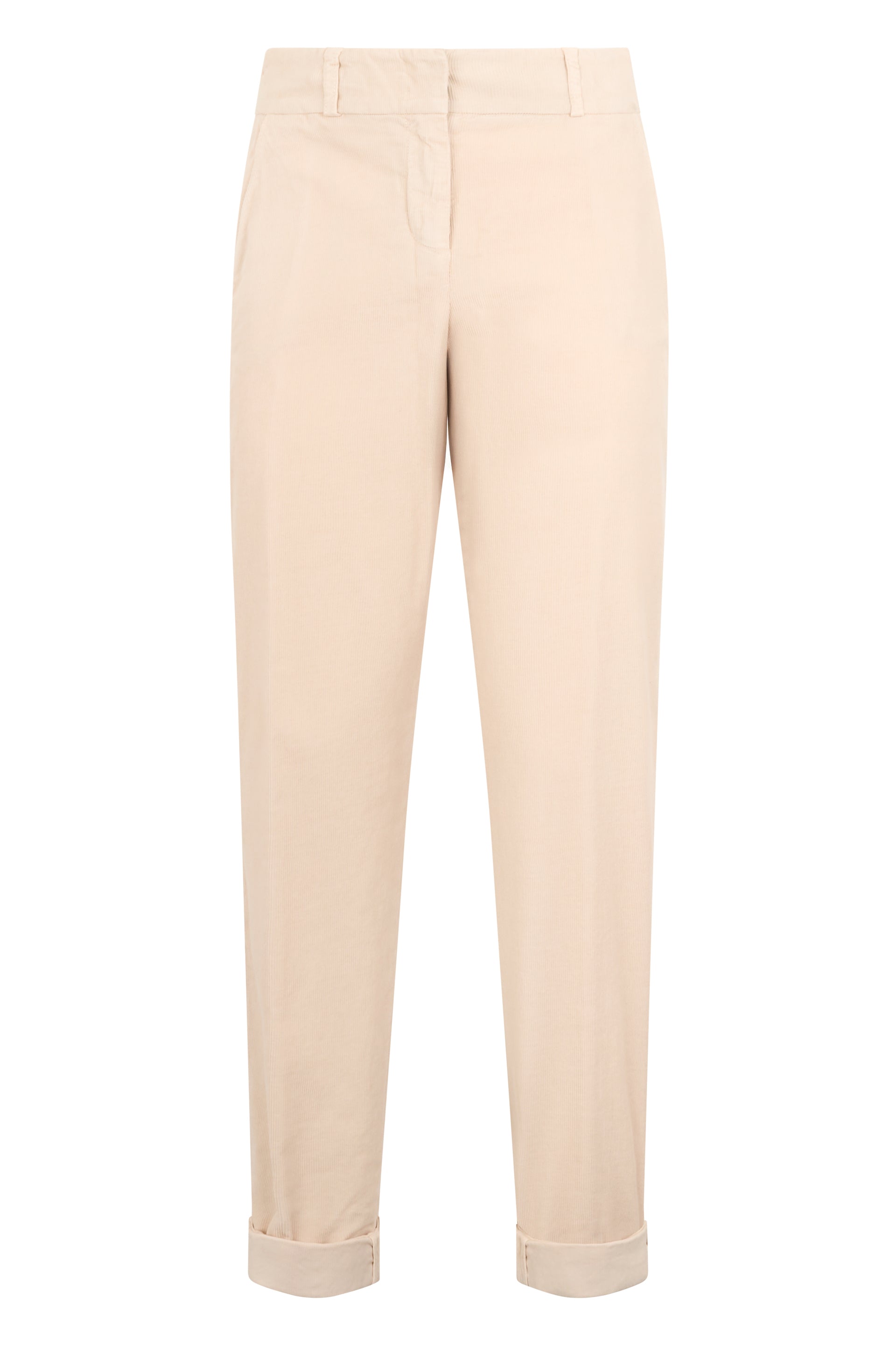 Beige elegant pants, soft and versatile.
