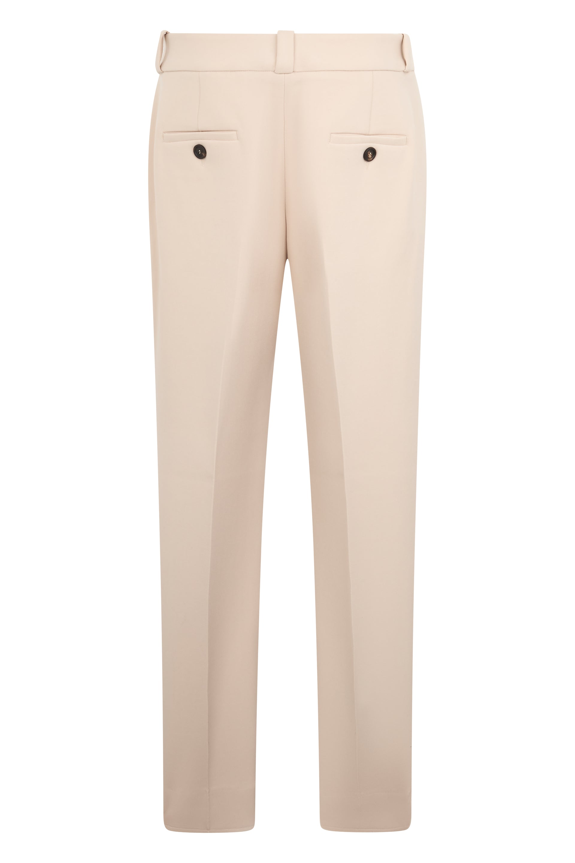 Light beige pants with minimal and elegant design.