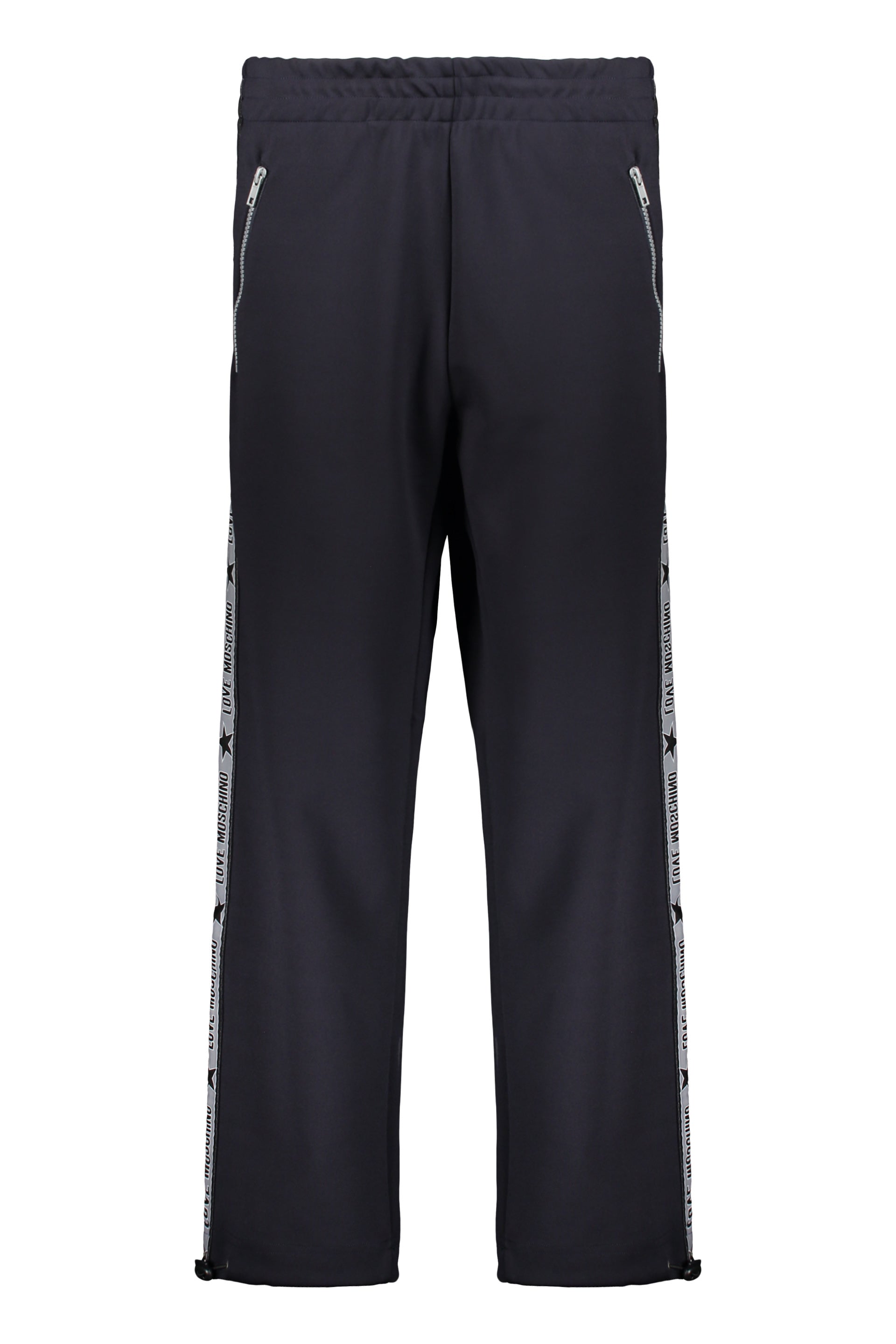 Track-pants with side logo stripes