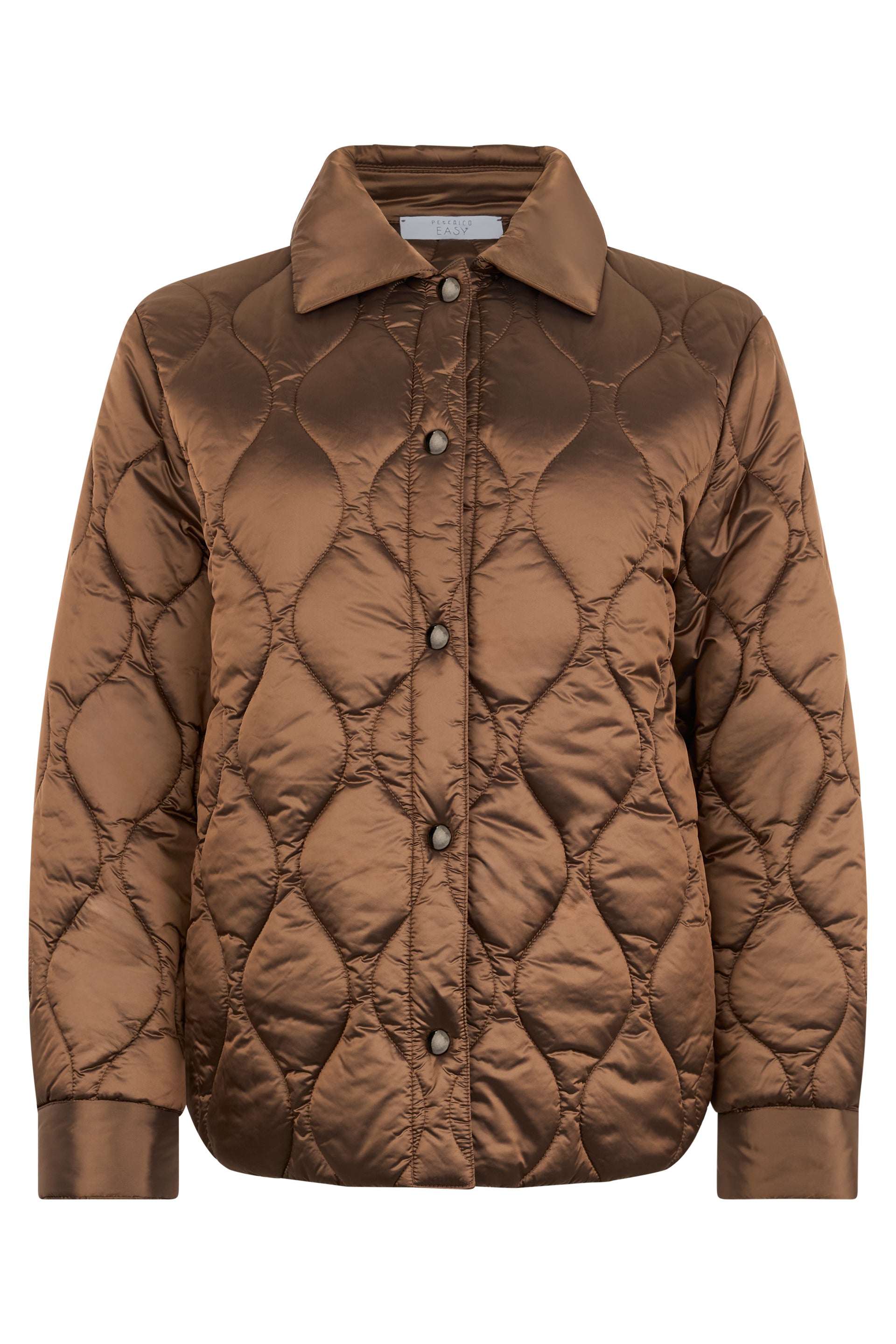 Bronze colored jacket with an elegant design.