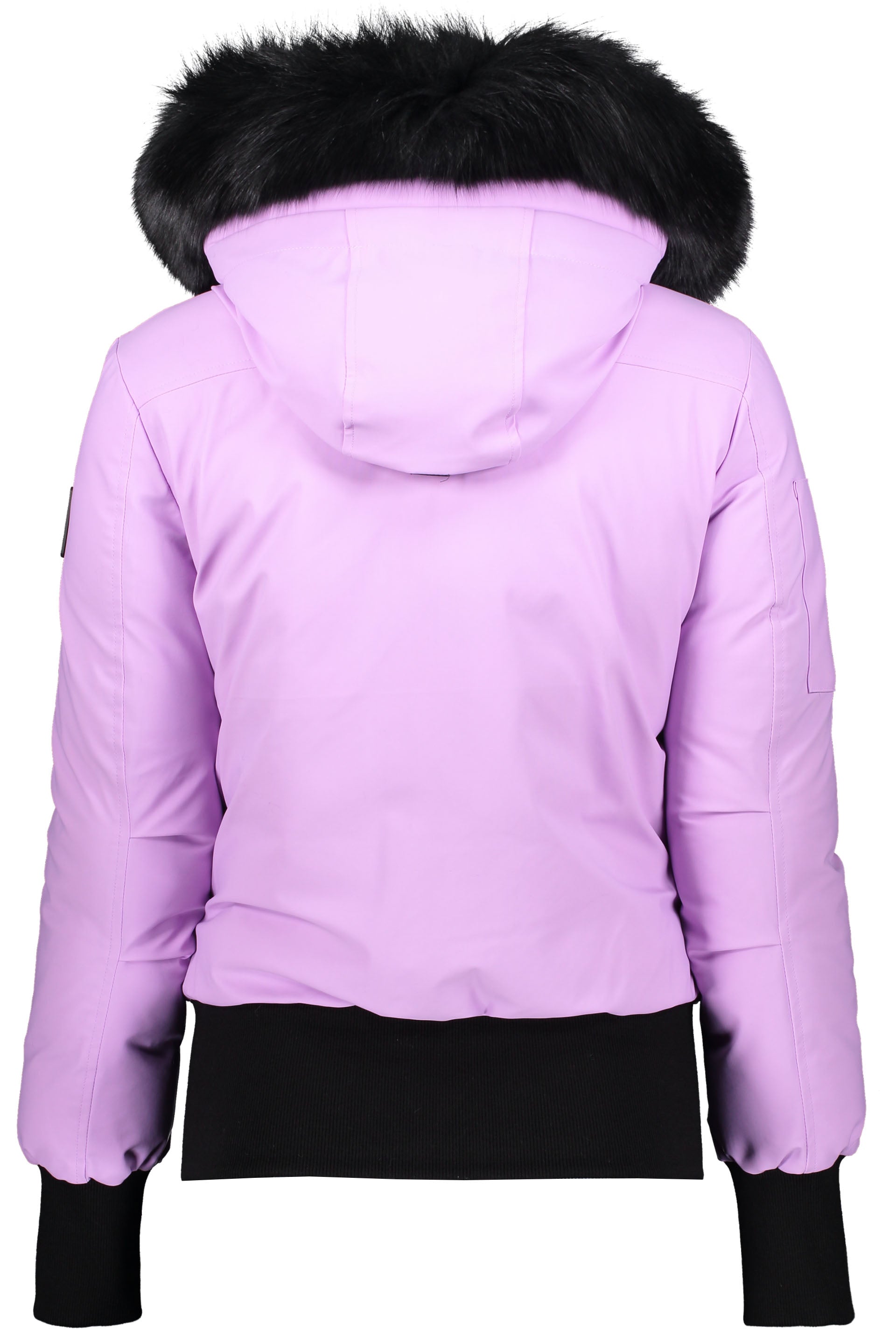 Hooded padded bomber jacket