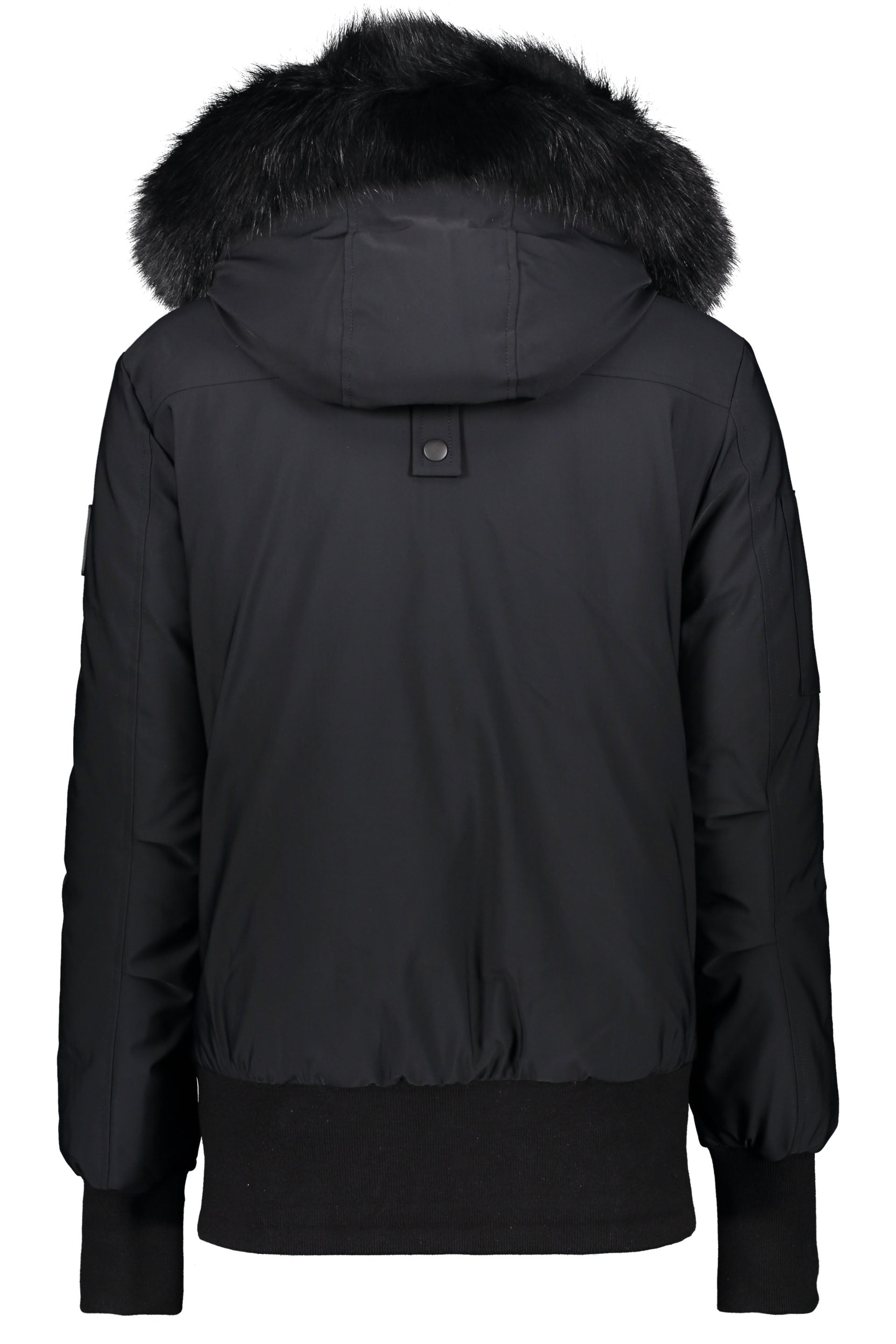 Hooded padded bomber jacket