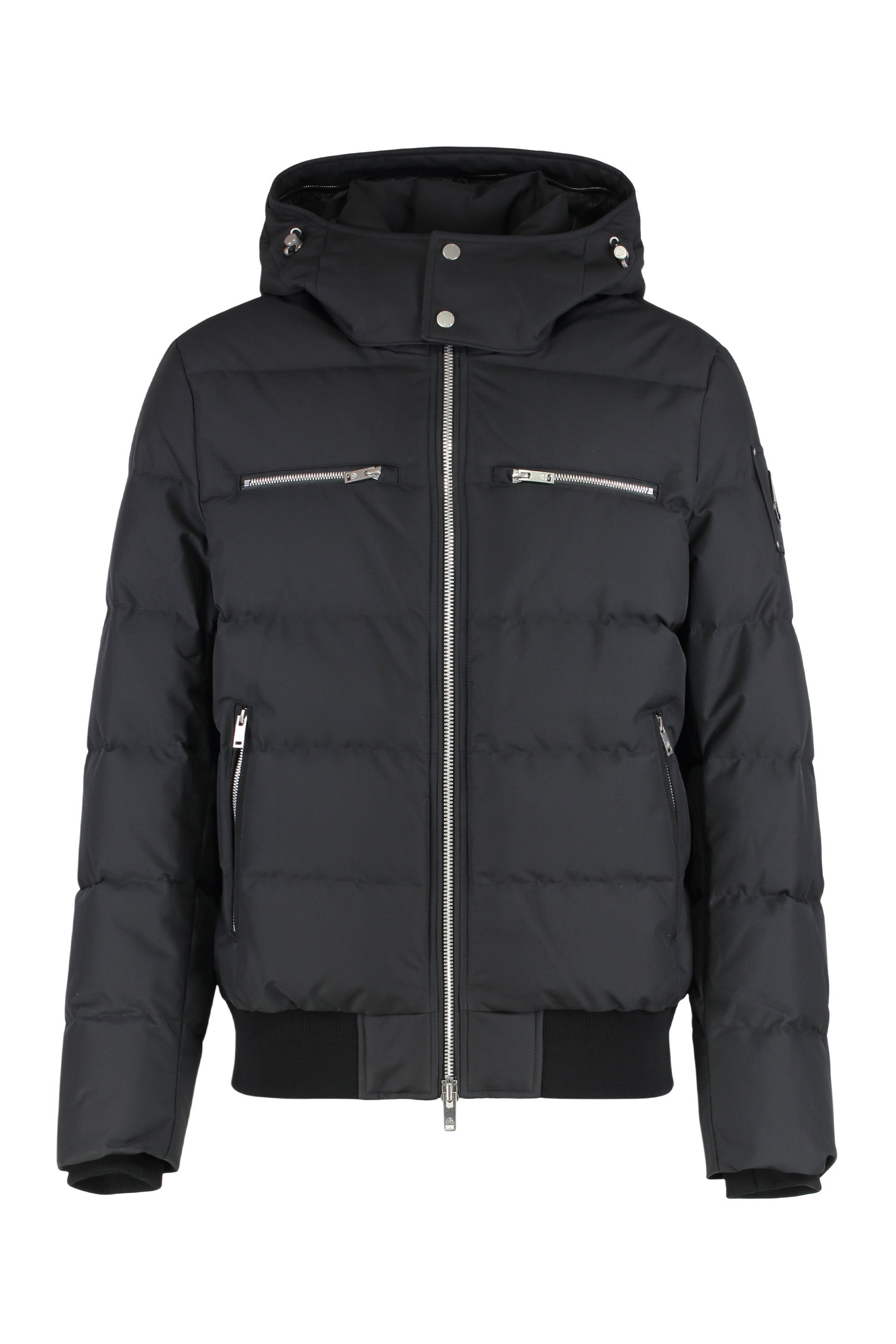 Cloud bomber jacket with lambskin finishes