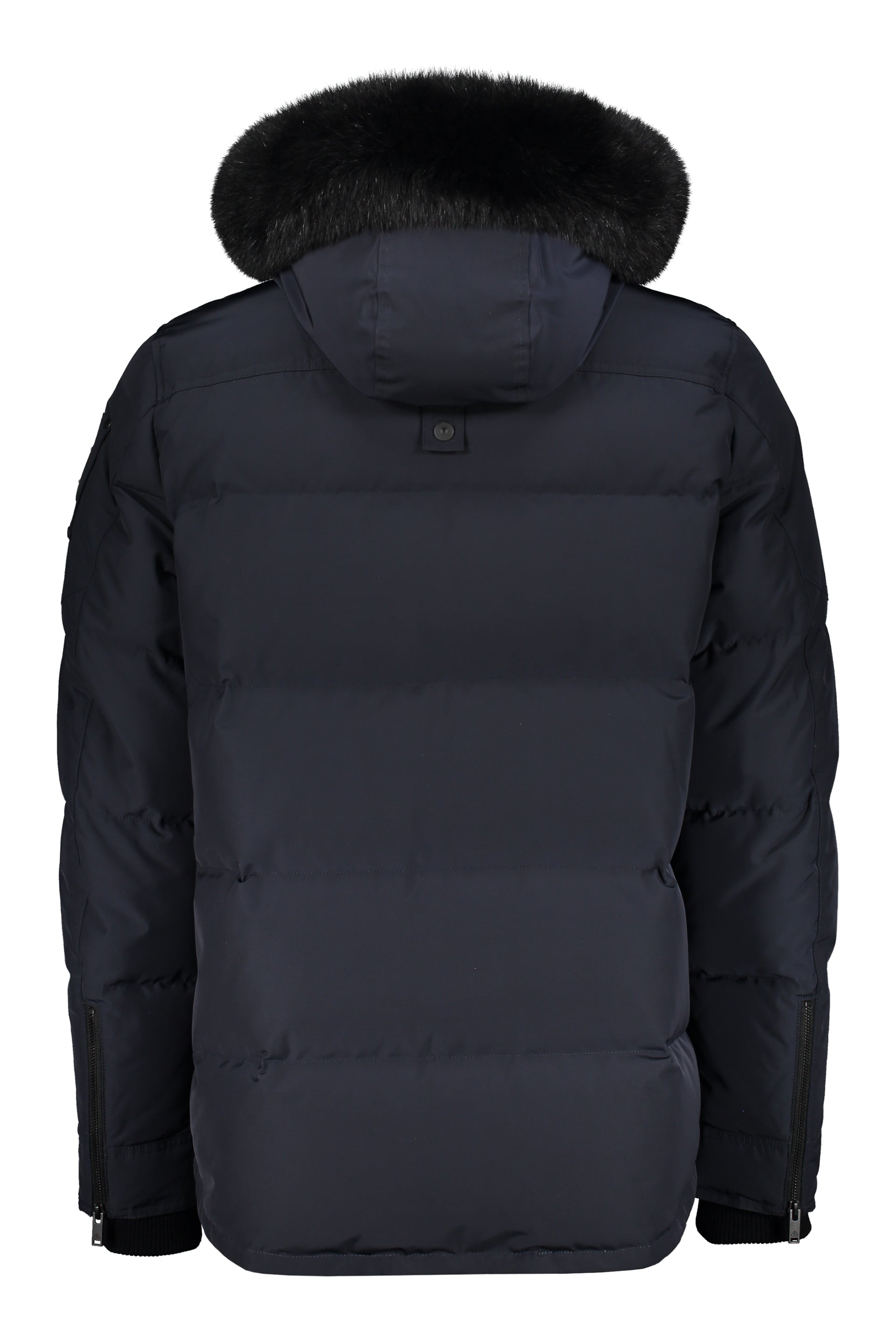 Round island hooded down jacket