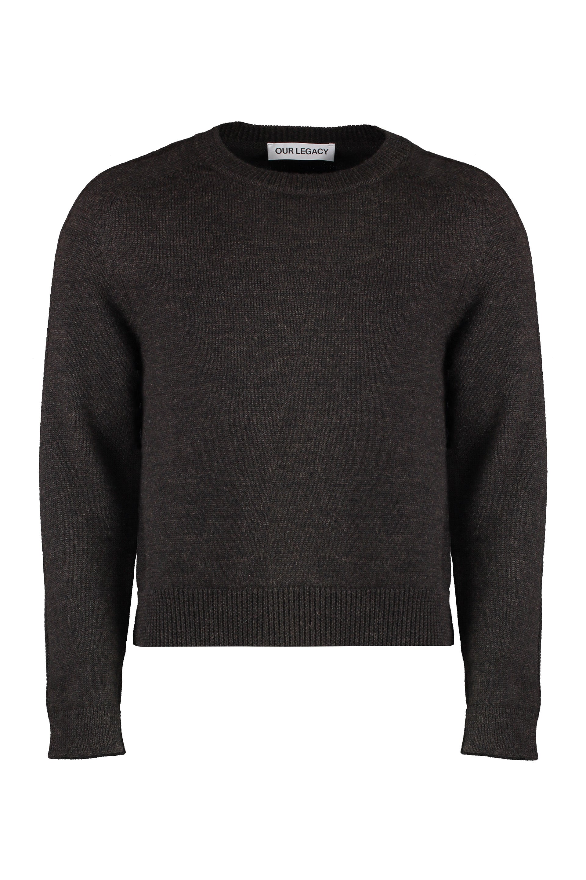 True crew-neck wool sweater