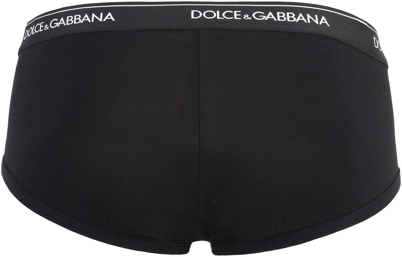 Set of two cotton briefs with logoed elastic band