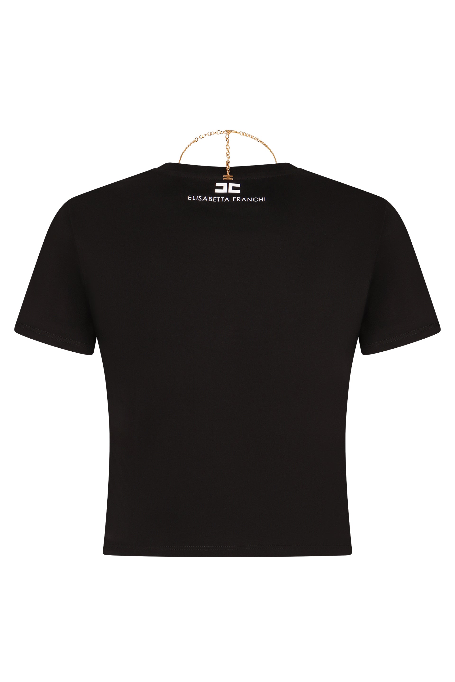 Logo detail cropped t-shirt