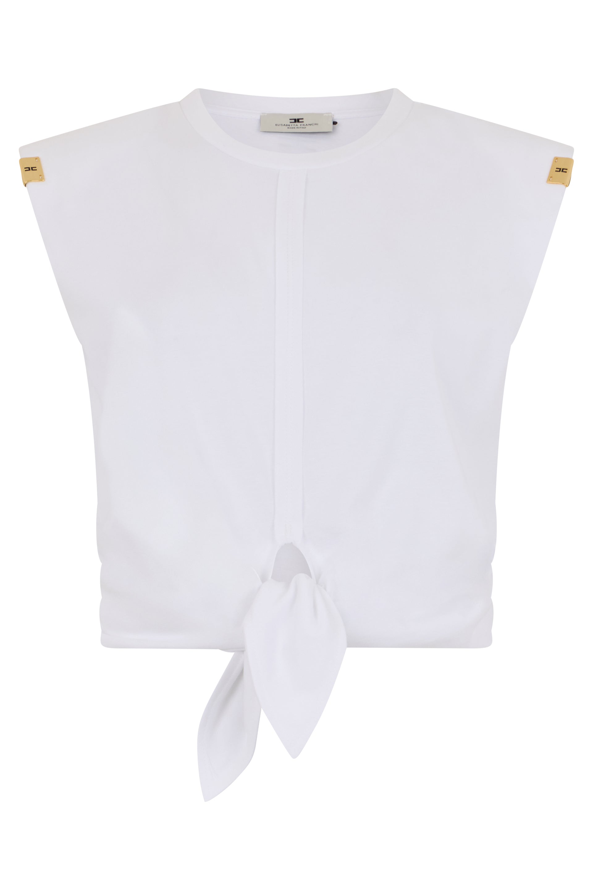 Cotton top with knot