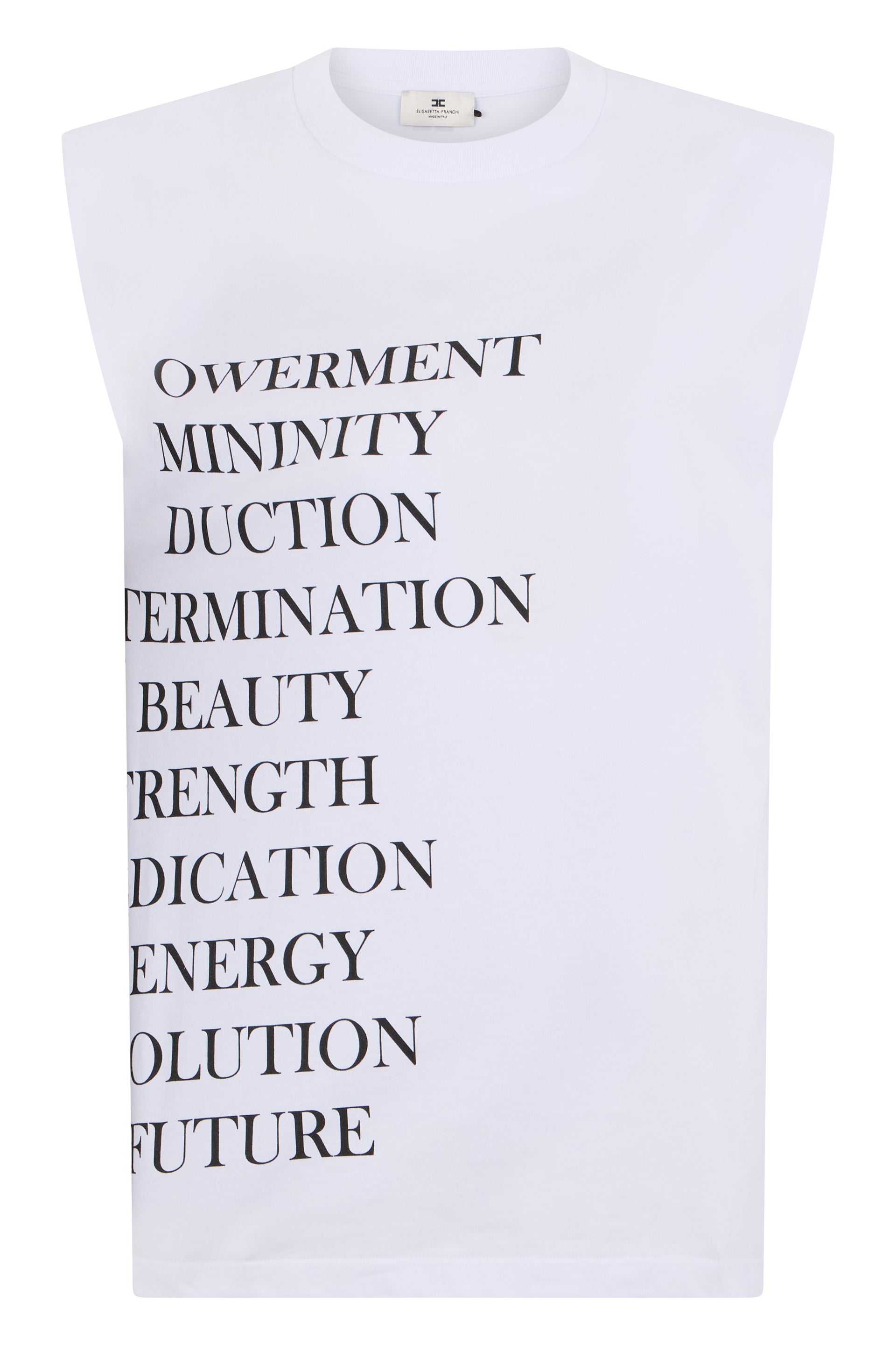 Cotton top with contrasting prints