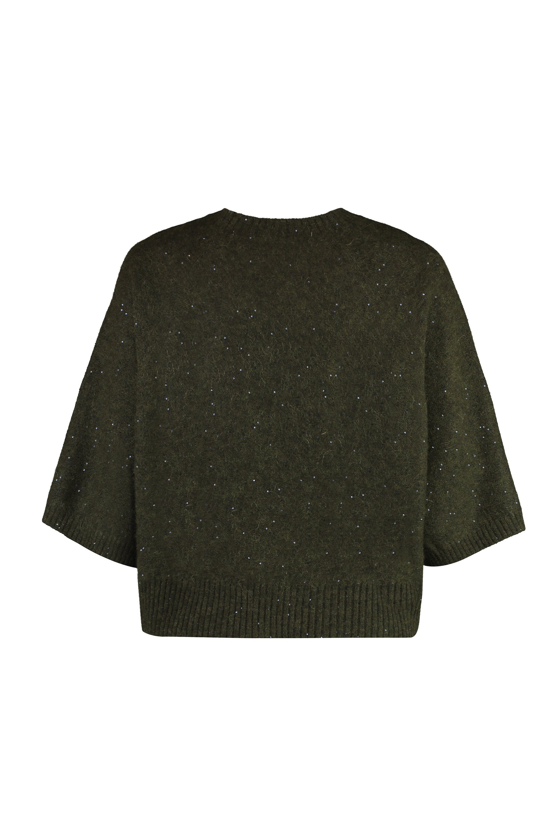 Wool-blend crew-neck sweater