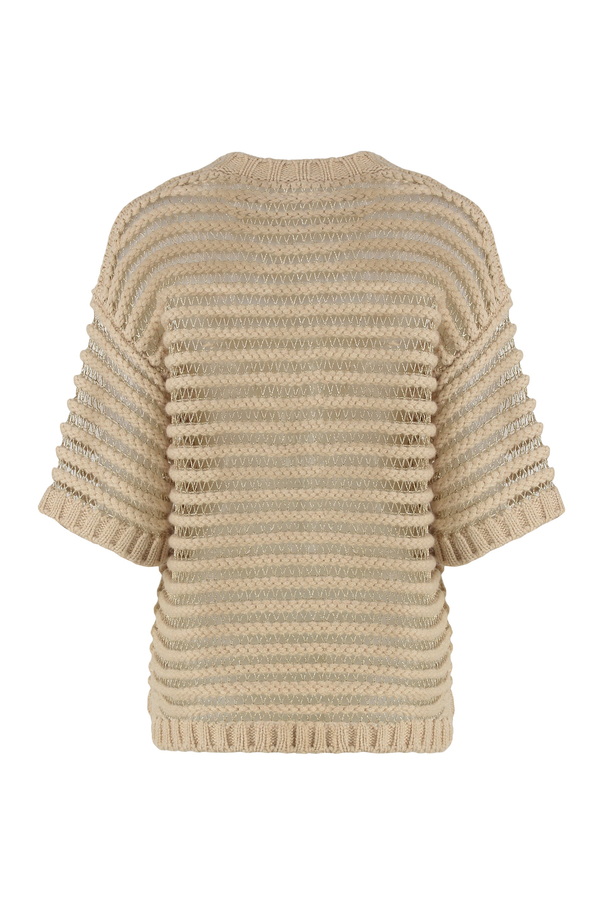 Crew-neck wool sweater