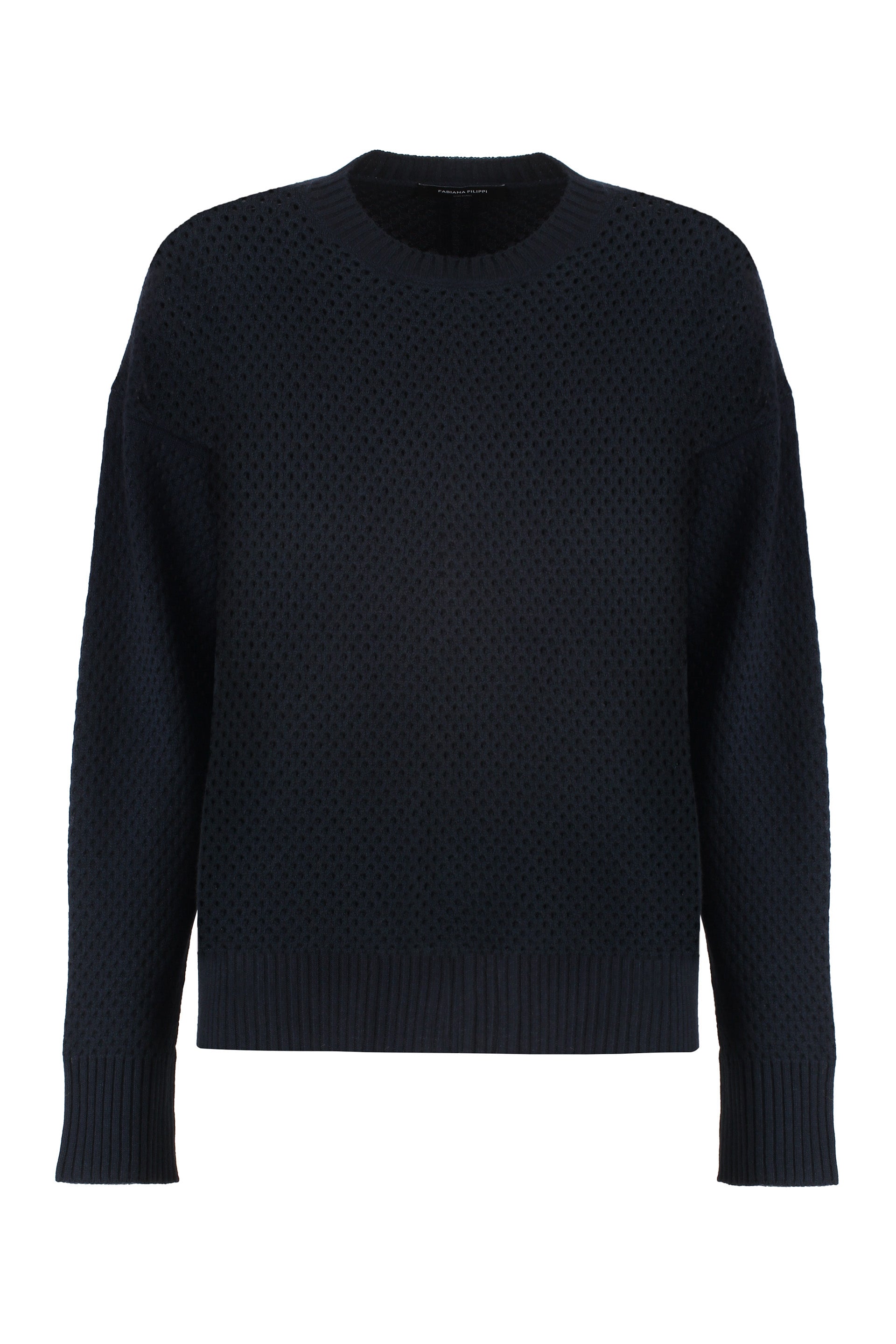 Wool-blend crew-neck sweater