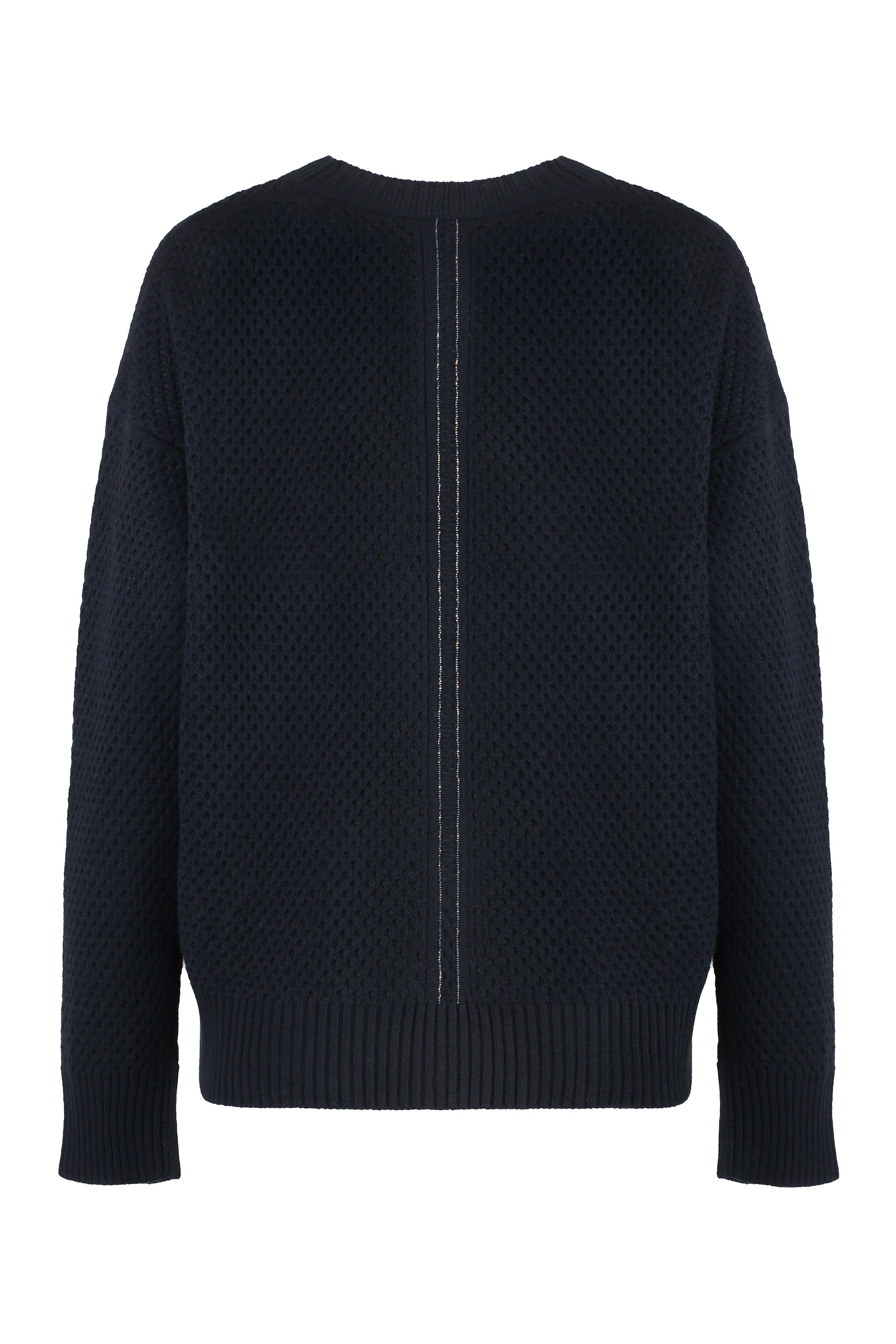 Wool-blend crew-neck sweater