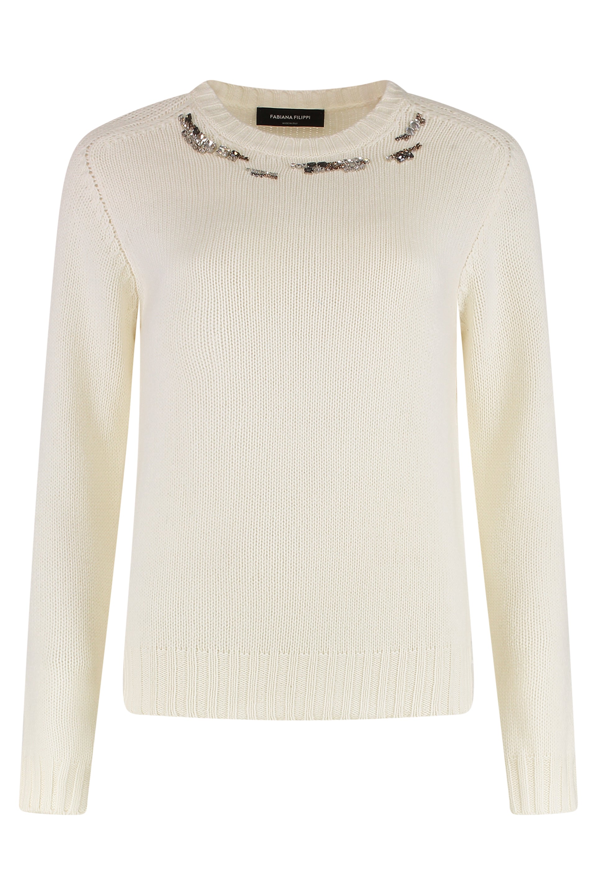 Wool-blend crew-neck sweater