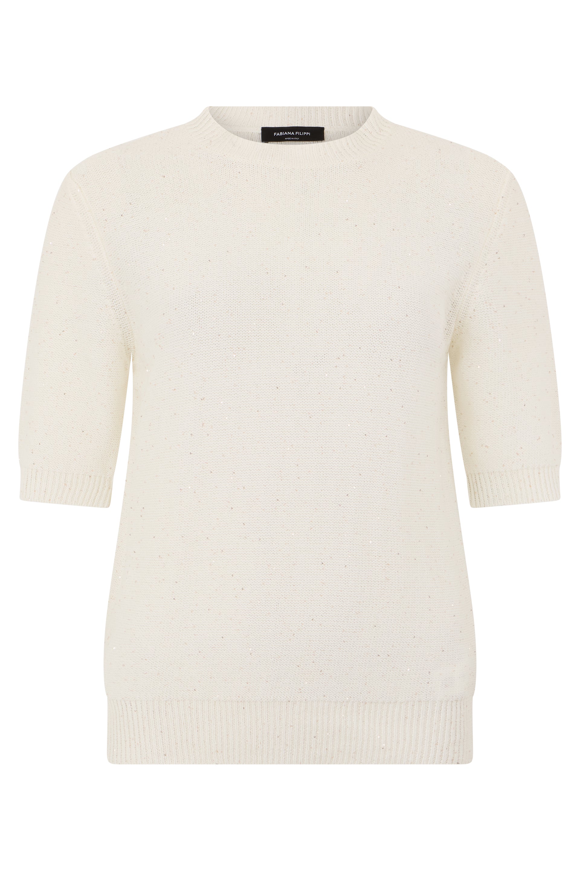 Sweater made of blended cotton, linen, and polyester