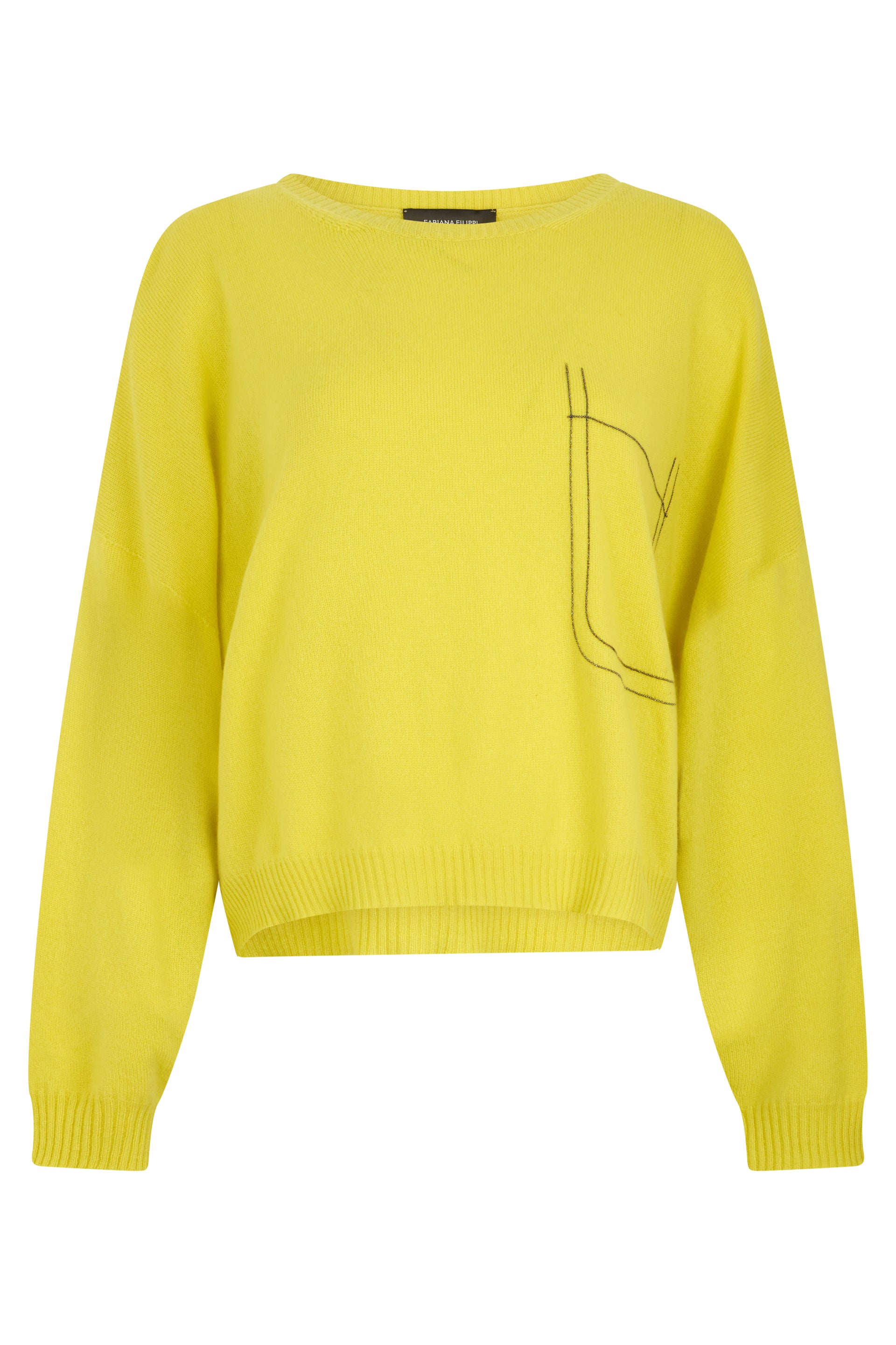Mustard yellow sweater with long sleeves, casual and versatile.