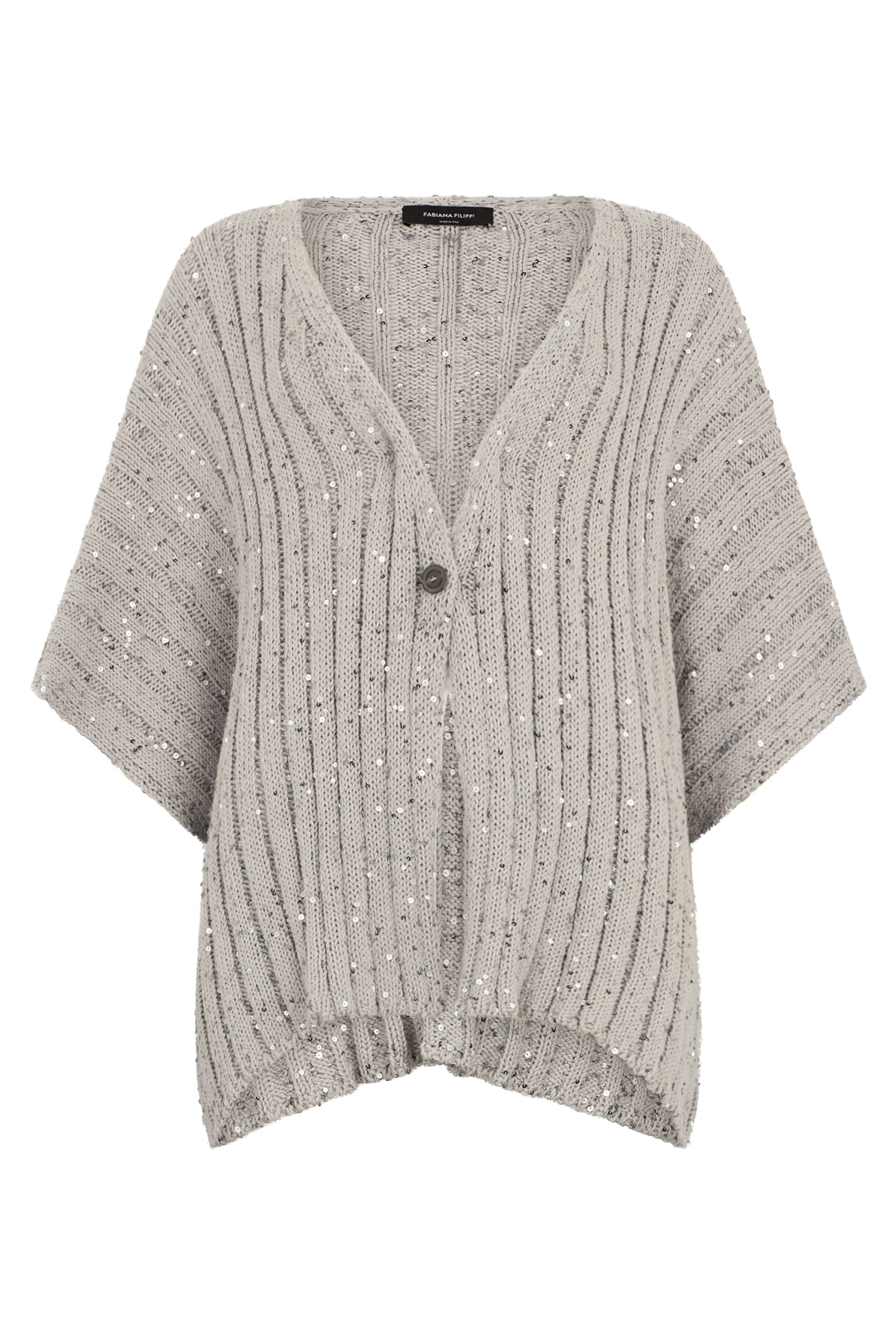 Sand color cardigan, chic and versatile.