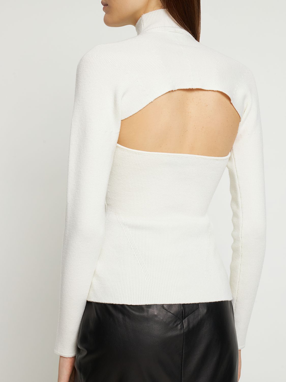 Long sleeve high neck sweater