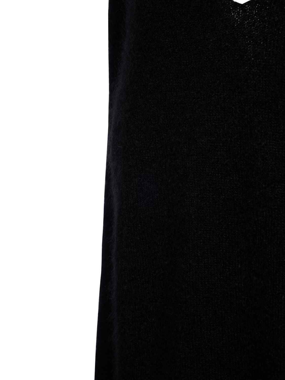 Black sweater with versatile V-neck