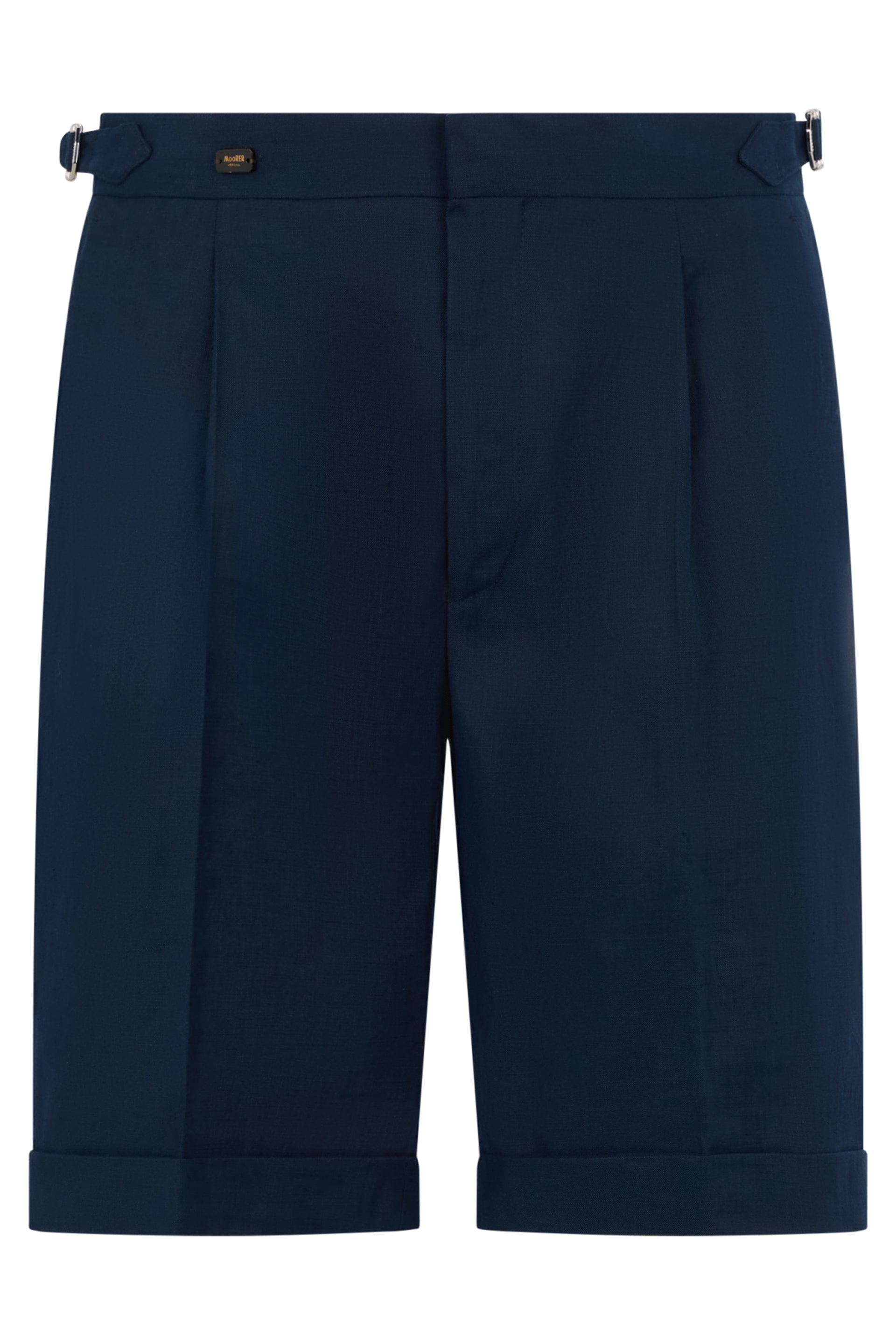 Blue short trousers, elegant, comfortable and versatile.
