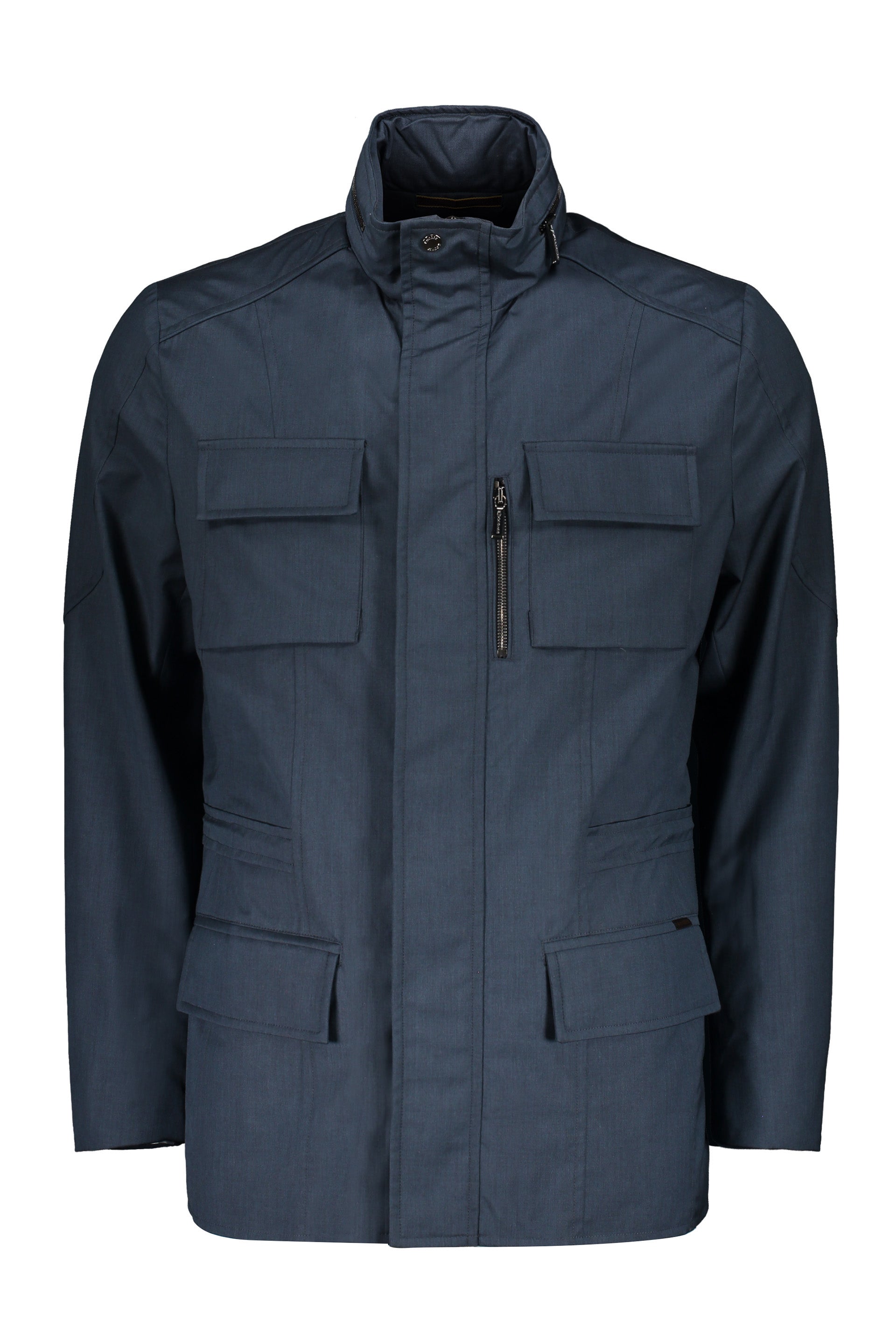 Blue casual jacket with zip