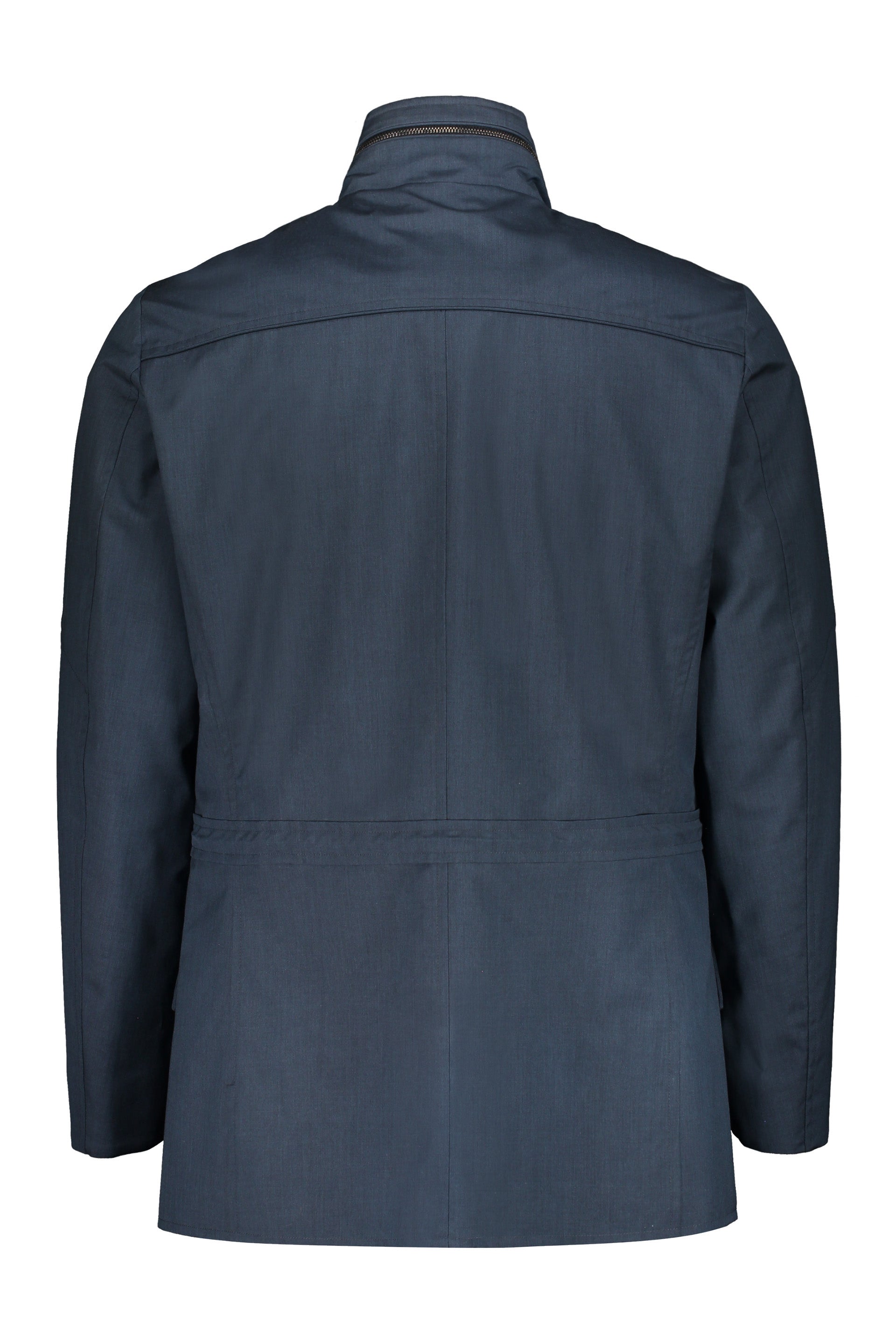Blue casual jacket with zip