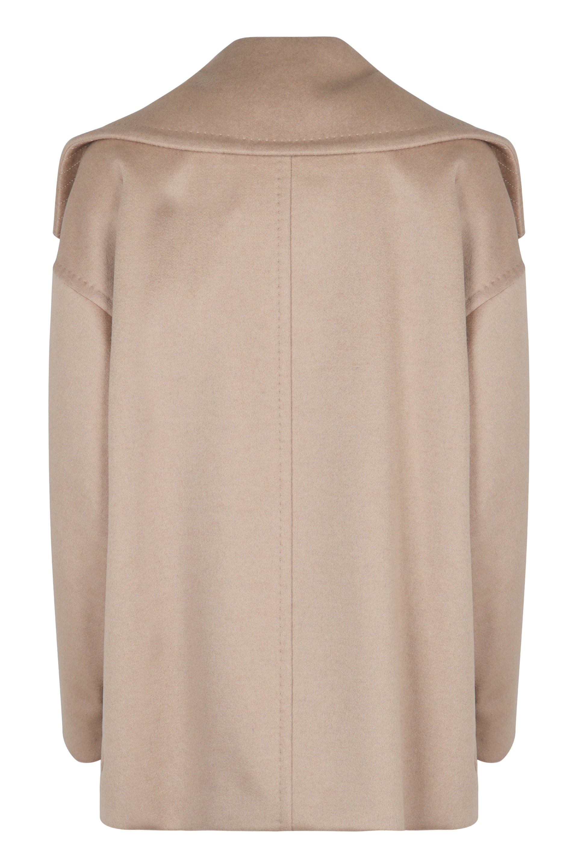 Double-breasted coat in cashmere