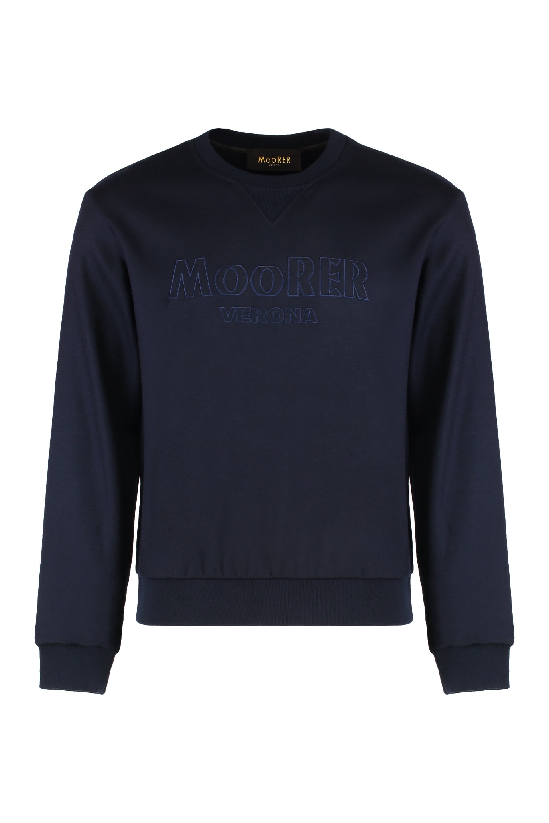 Crew neck sweater in wool blend