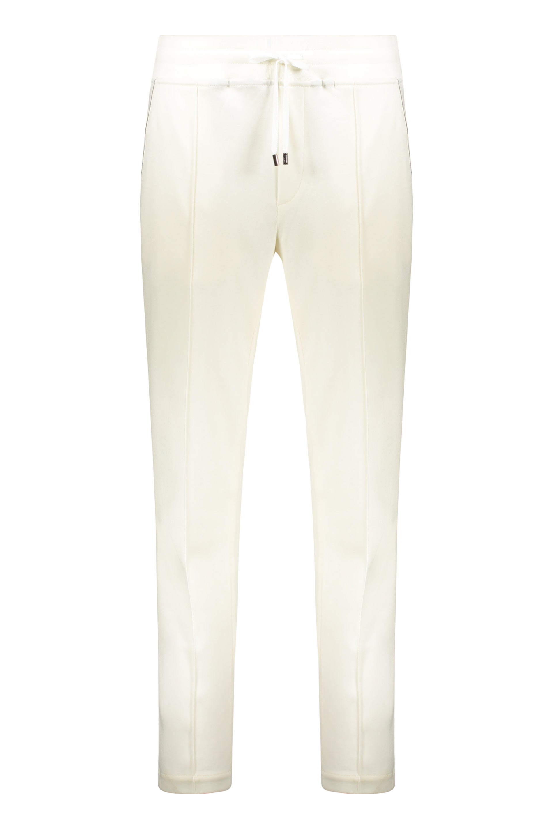 White pants made of virgin wool