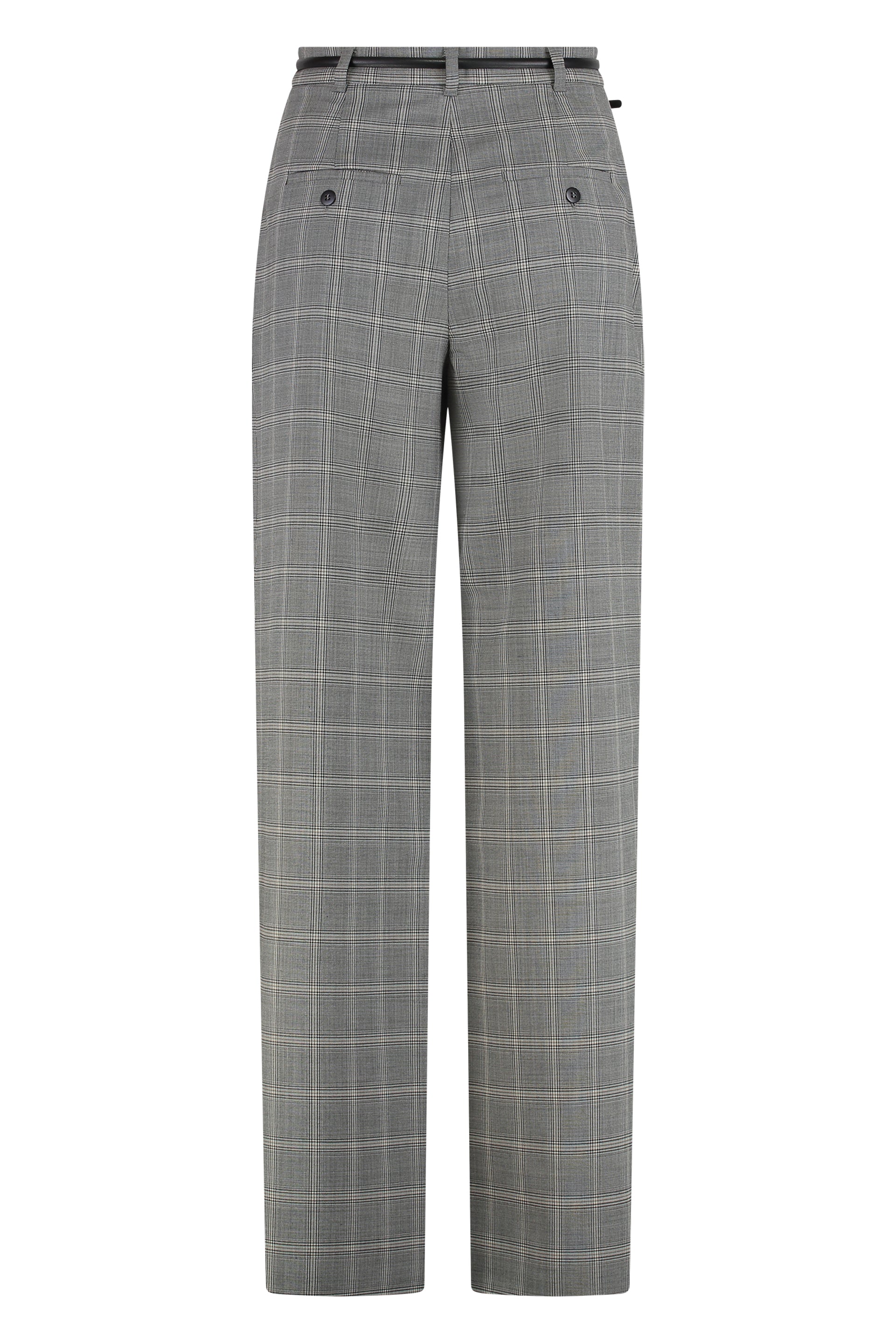 Mazurca Prince of Wales motif wool trousers
