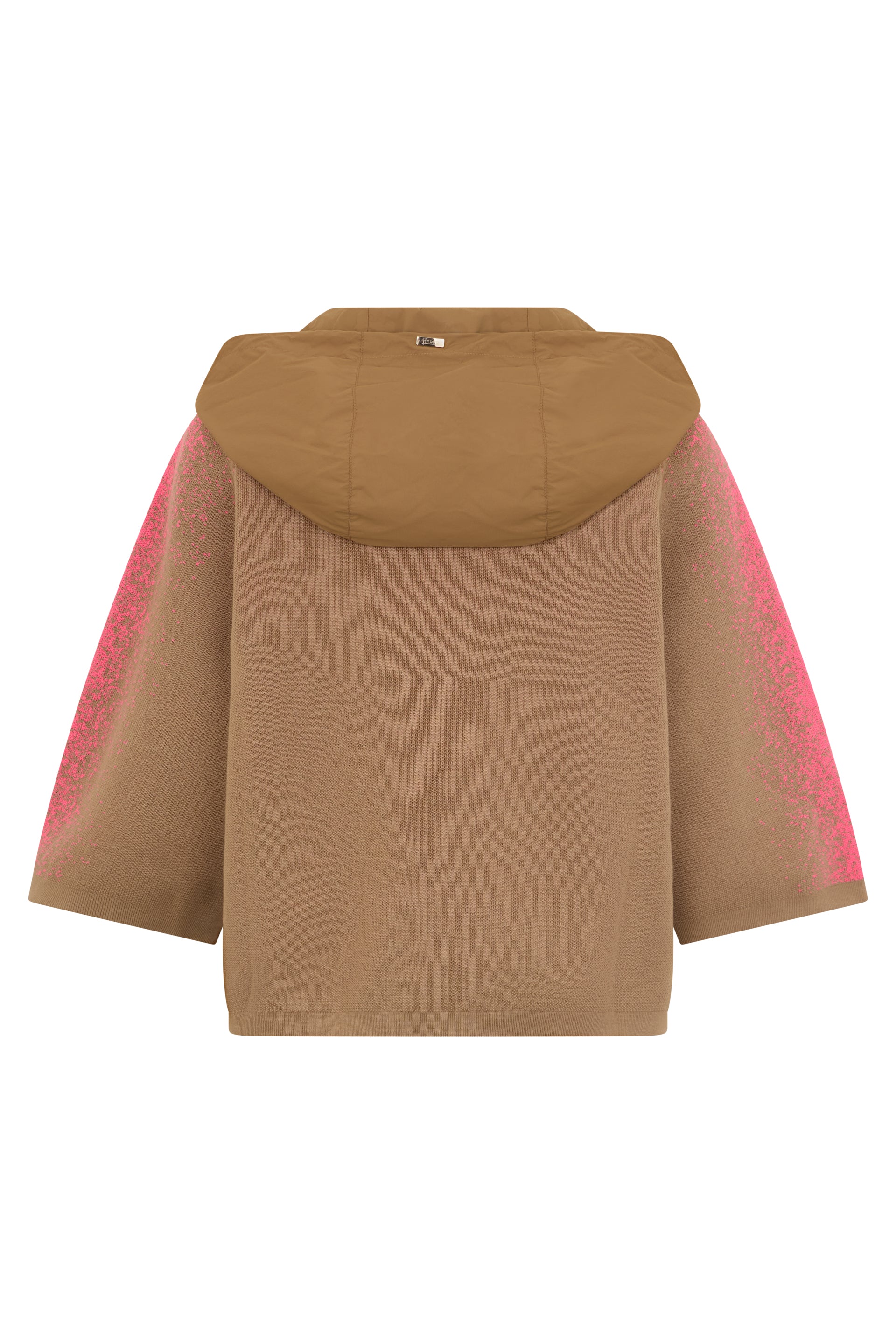 Soft cardigan with hood and zip