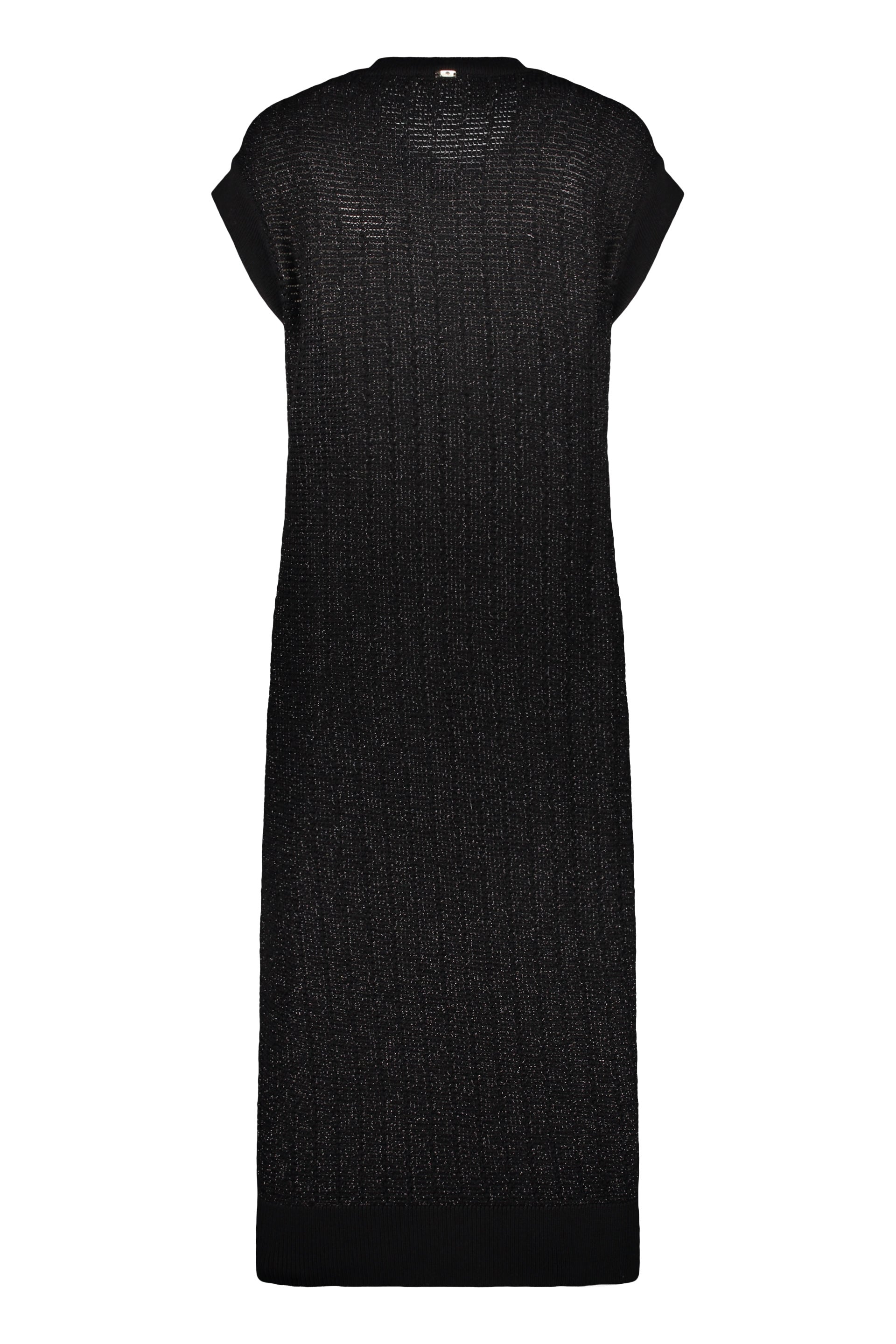 Long cardigan without sleeves