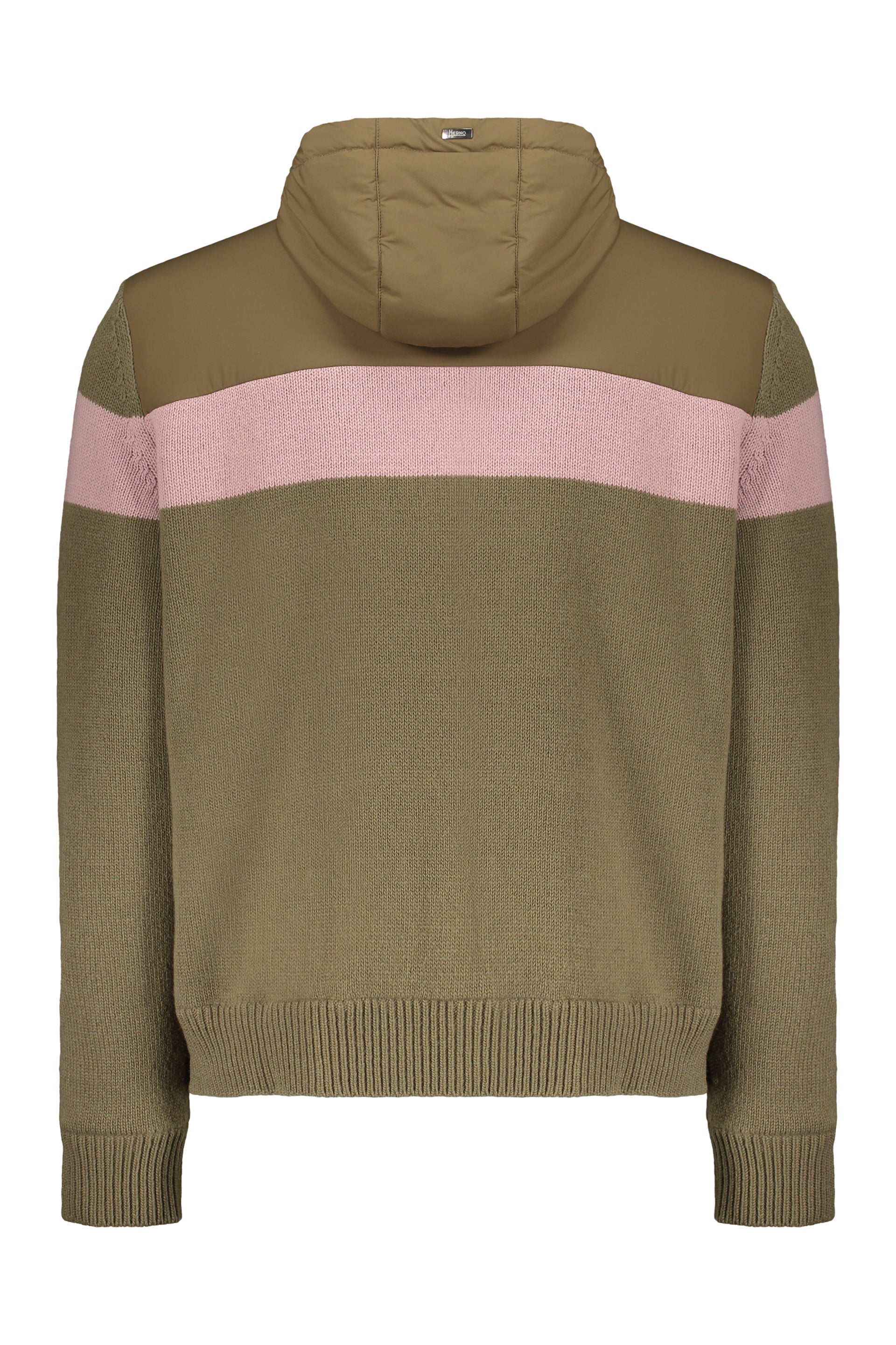 Wool jacket with hood