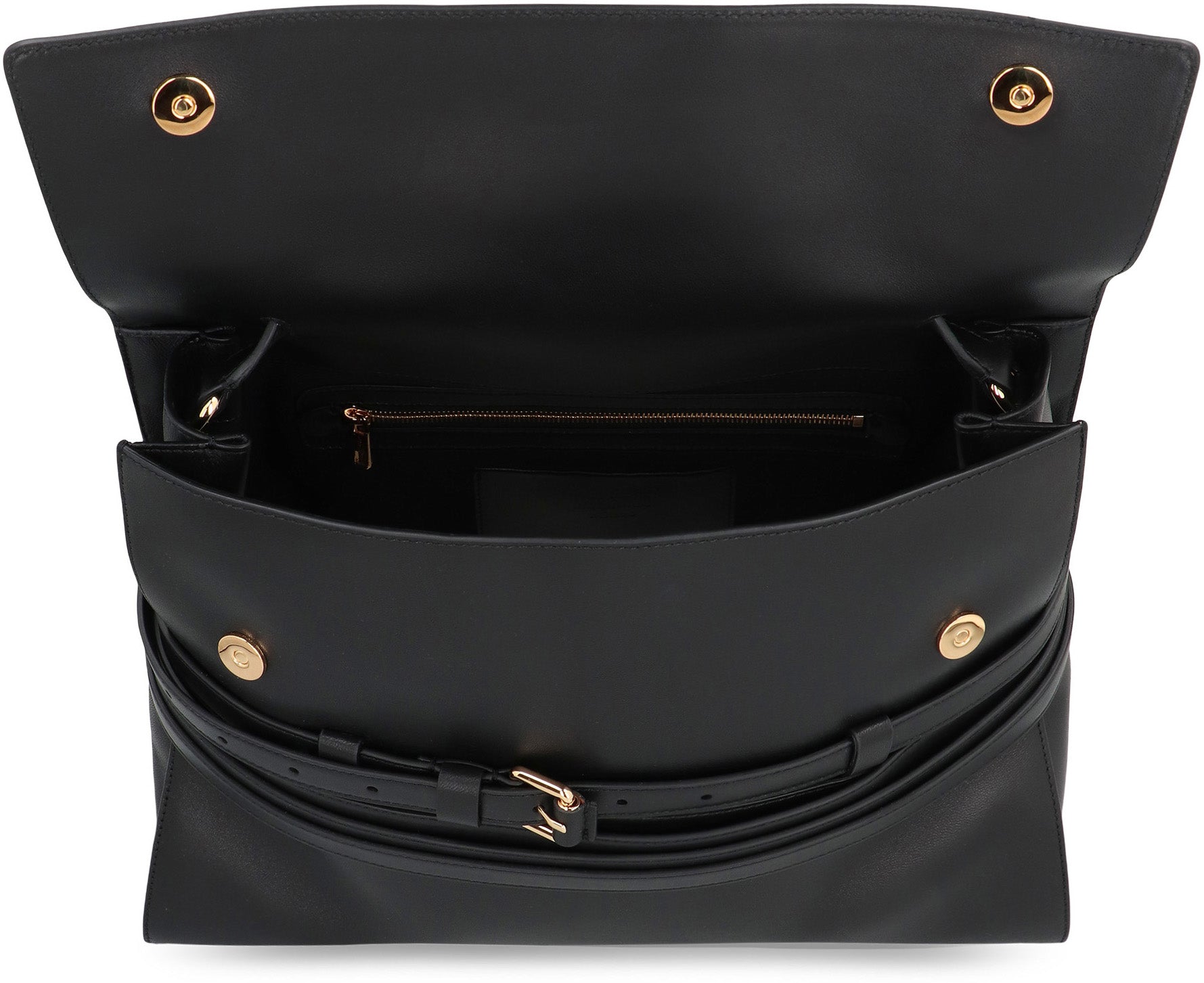 Moschino Tie Me Medium leather handbag