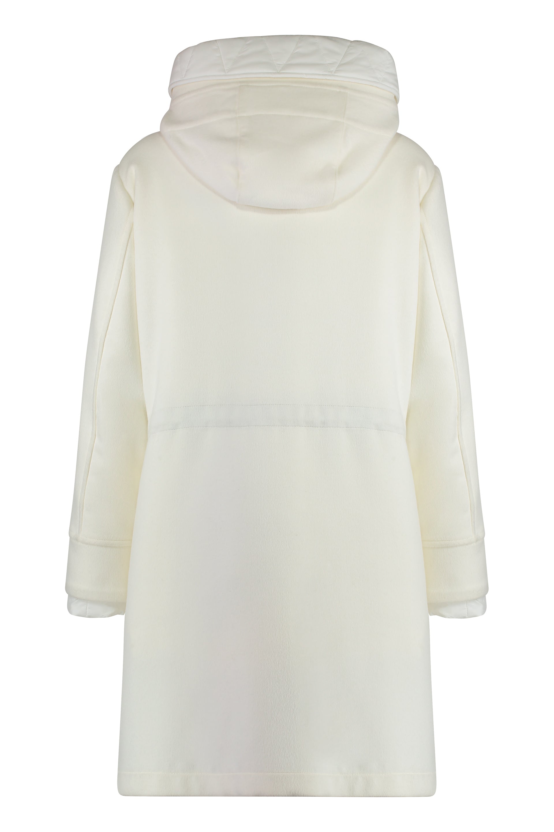 Megeve single-breasted coat in fabric
