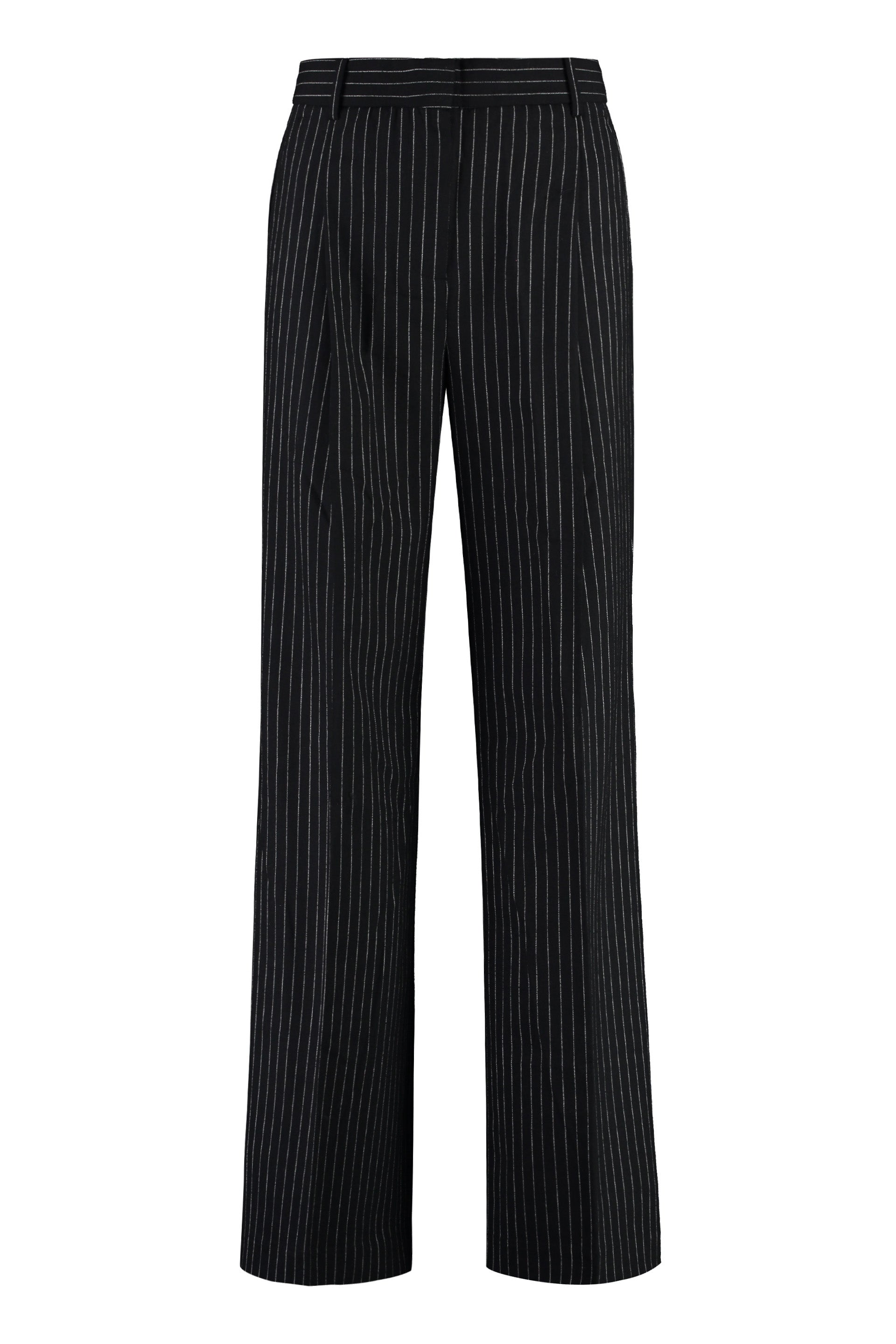 Wool blend trousers