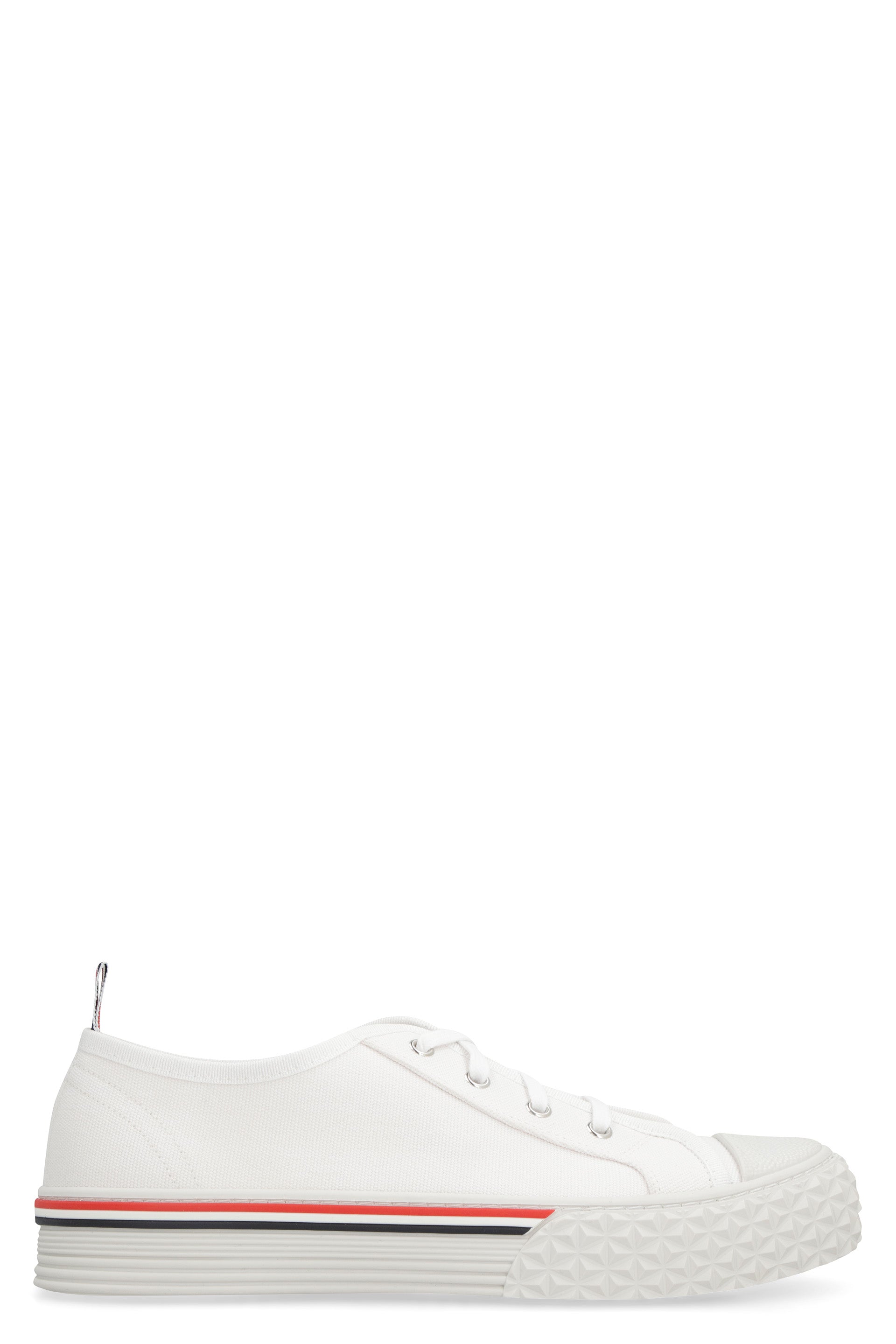 Collegiate canvas low-top sneakers