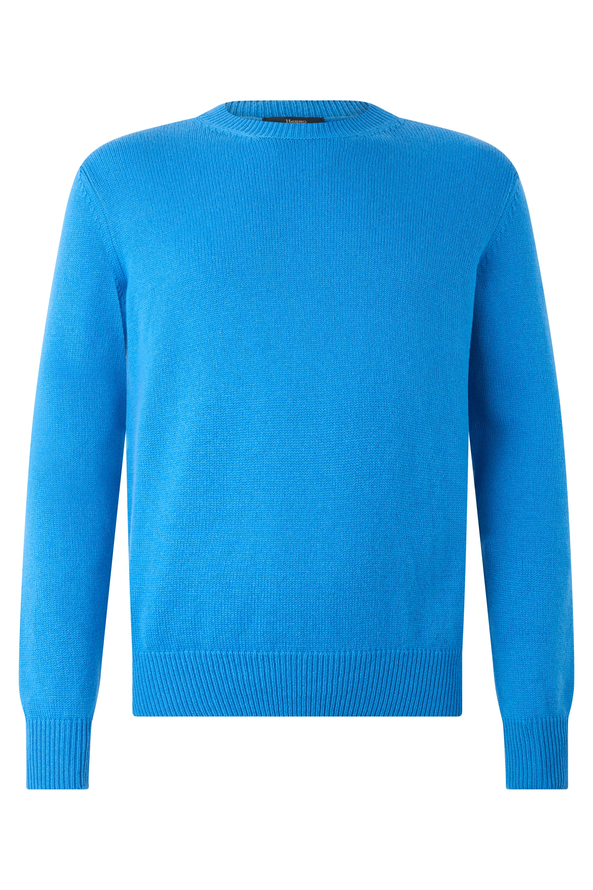 Vibrant blue sweater, comfort and style make sure