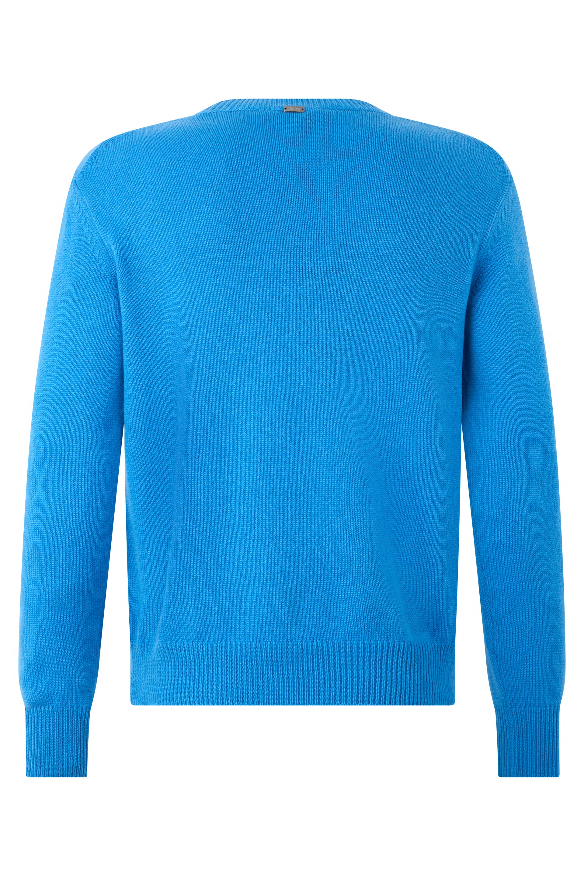 Vibrant blue sweater, comfort and style make sure