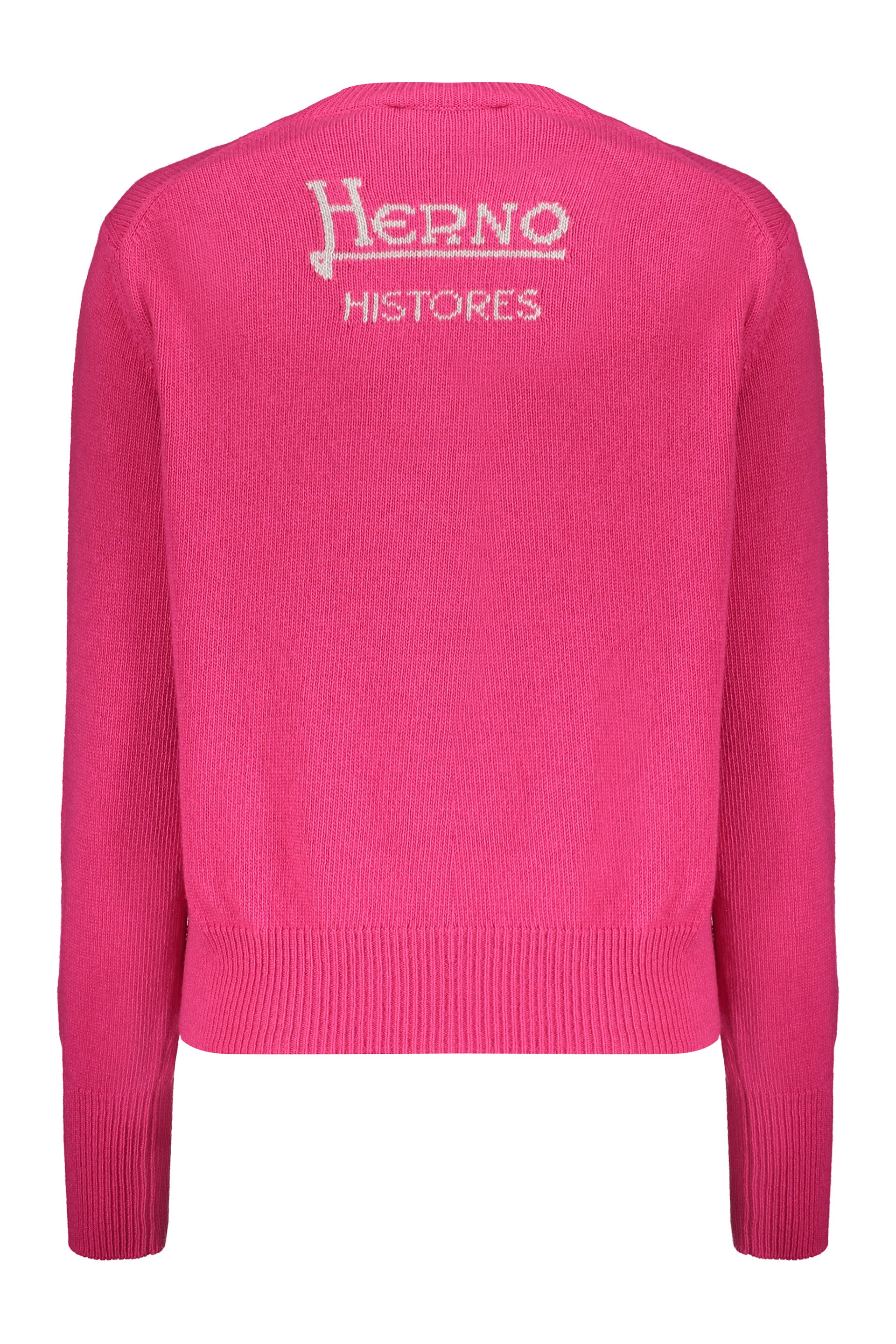Crew-neck wool sweater