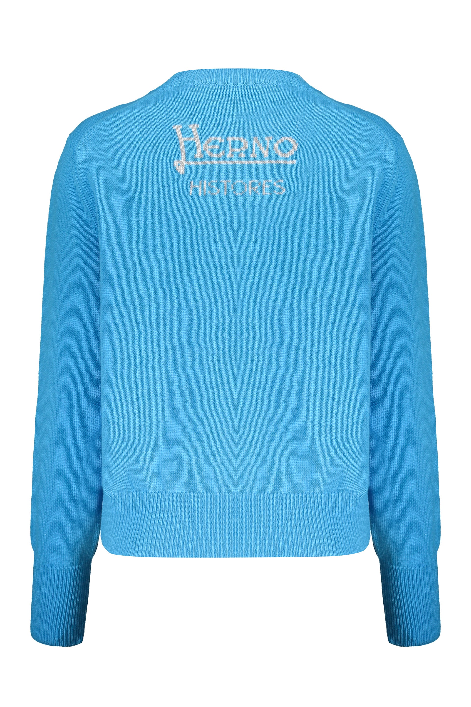 Crew-neck wool sweater