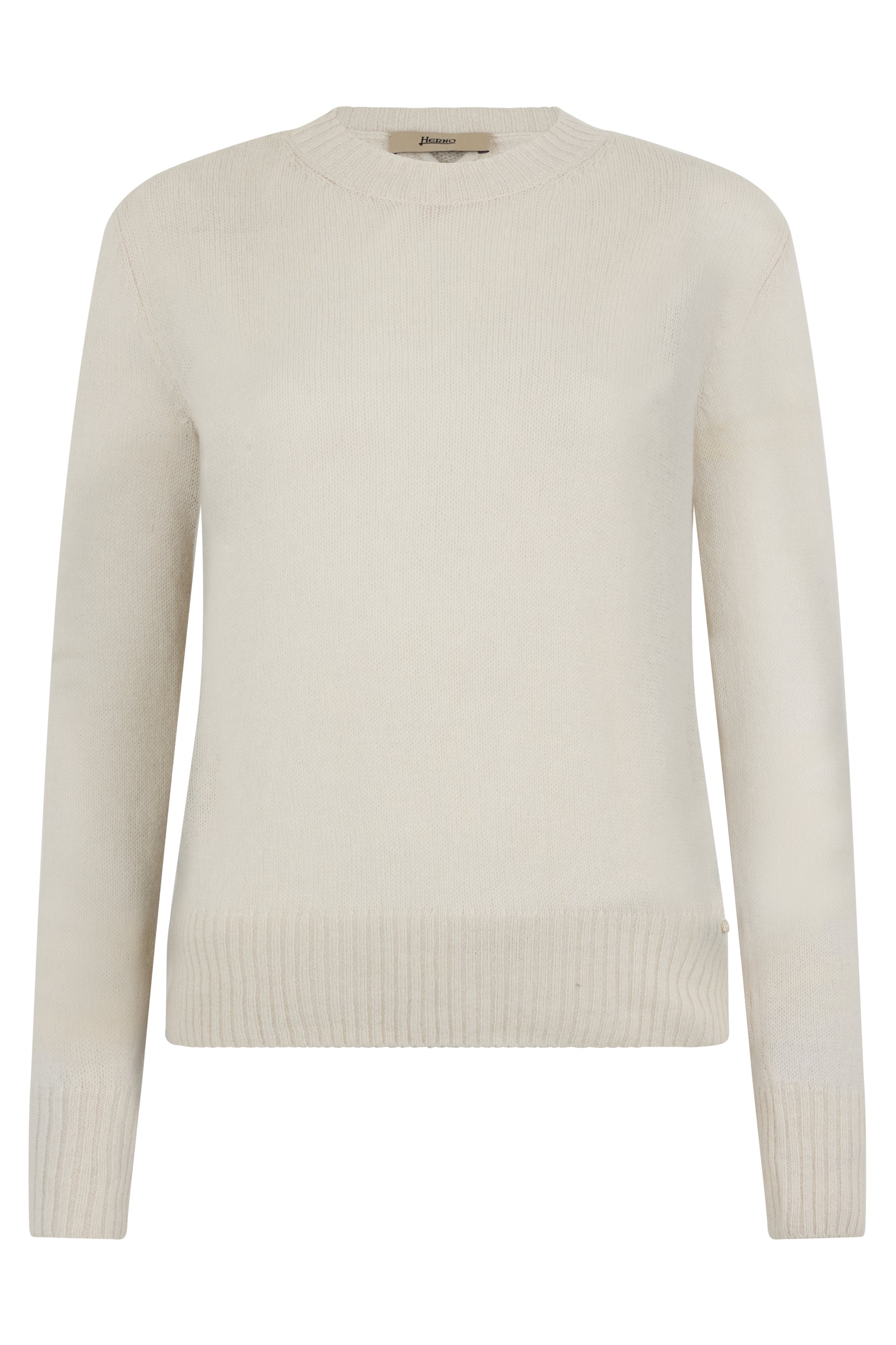 Light beige sweater in cashmere