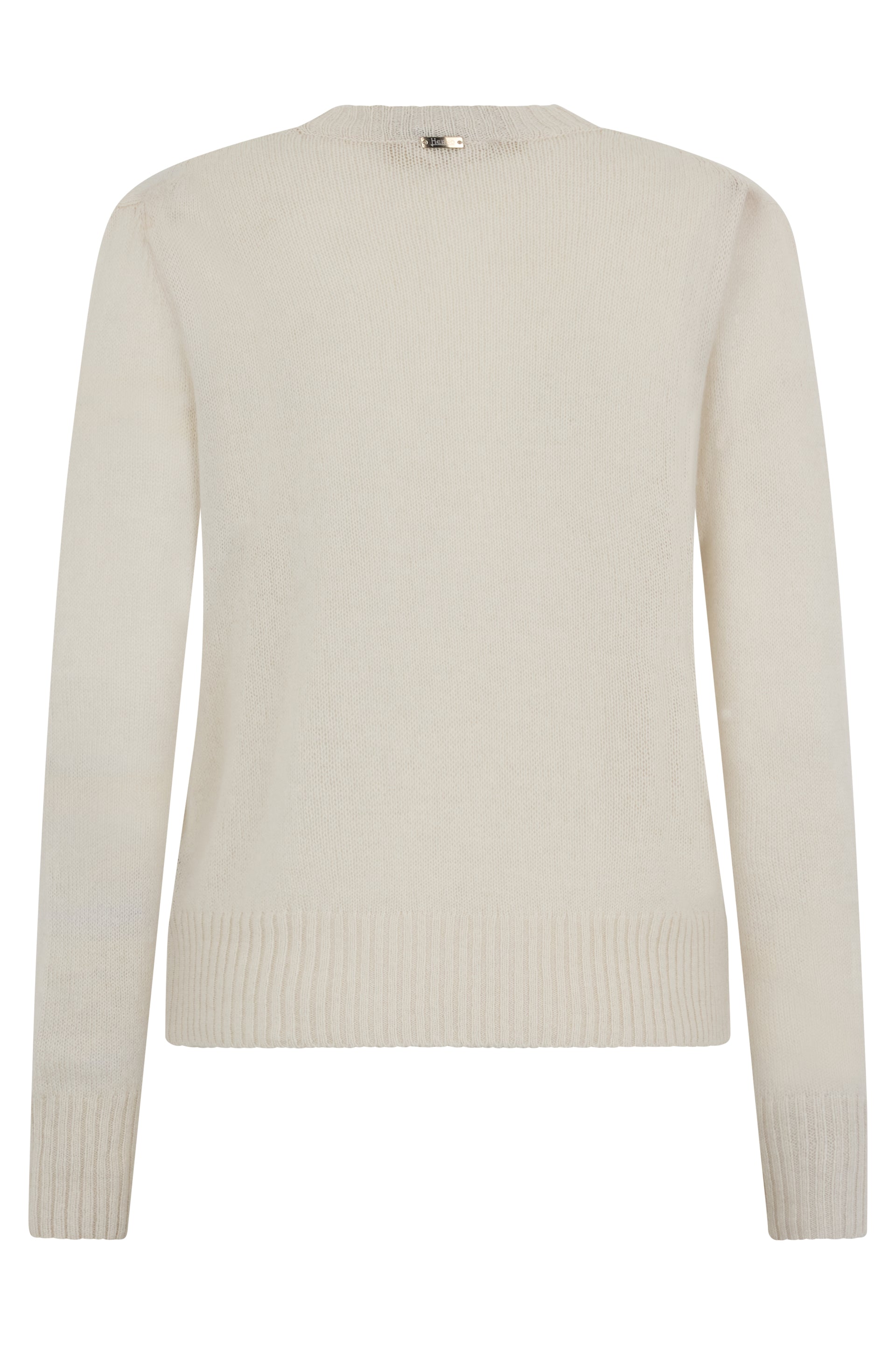 Light beige sweater in cashmere